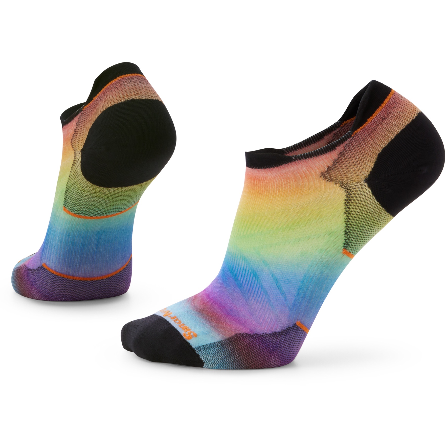 Picture of SmartWool Zero Cushion Pride Rainbow Print Low Ankle Run Socks - 150 multi color