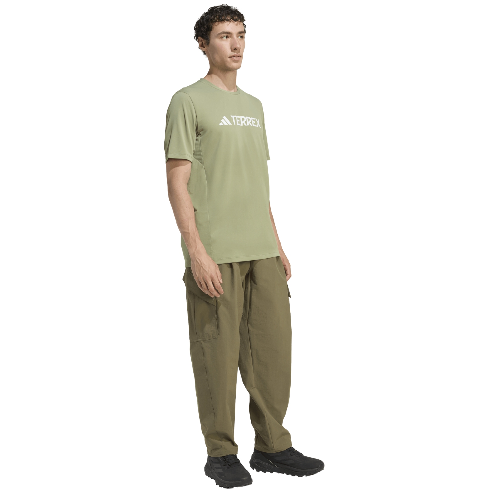 adidas TERREX Multi Climacool Logo Tech T-Shirt Men - tencel green