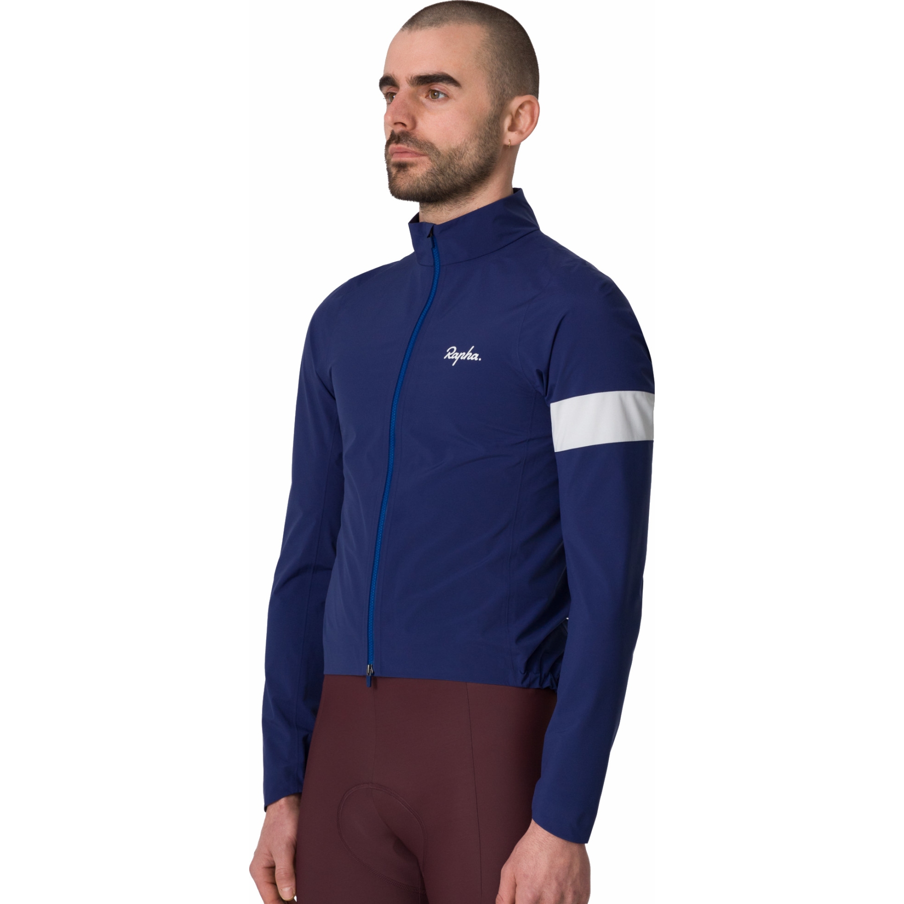 Rapha Core Rain Jacket Men - navy/white | BIKE24