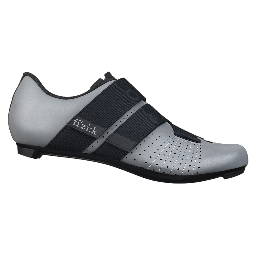 Productfoto van Fizik Tempo Powerstrap R5 Racefietsschoenen - Reflecterend grijs/zwart
