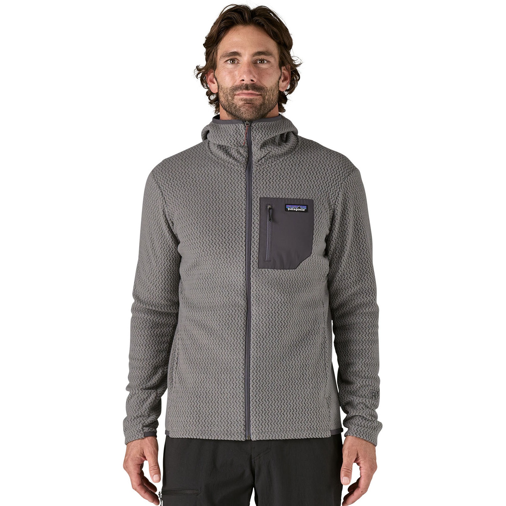 Immagine prodotto da Patagonia Giacca in Pile Uomo - R1 Air Full-Zip Hoody - Forever Grey