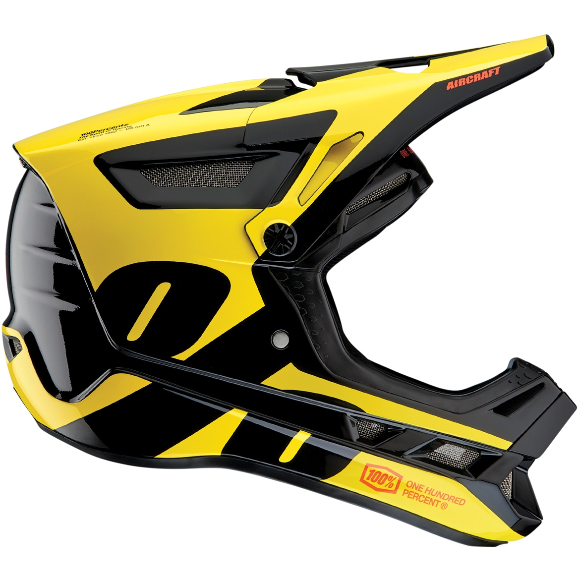 Bild von 100% Aircraft Composite Helm - Ltd Neon Yellow