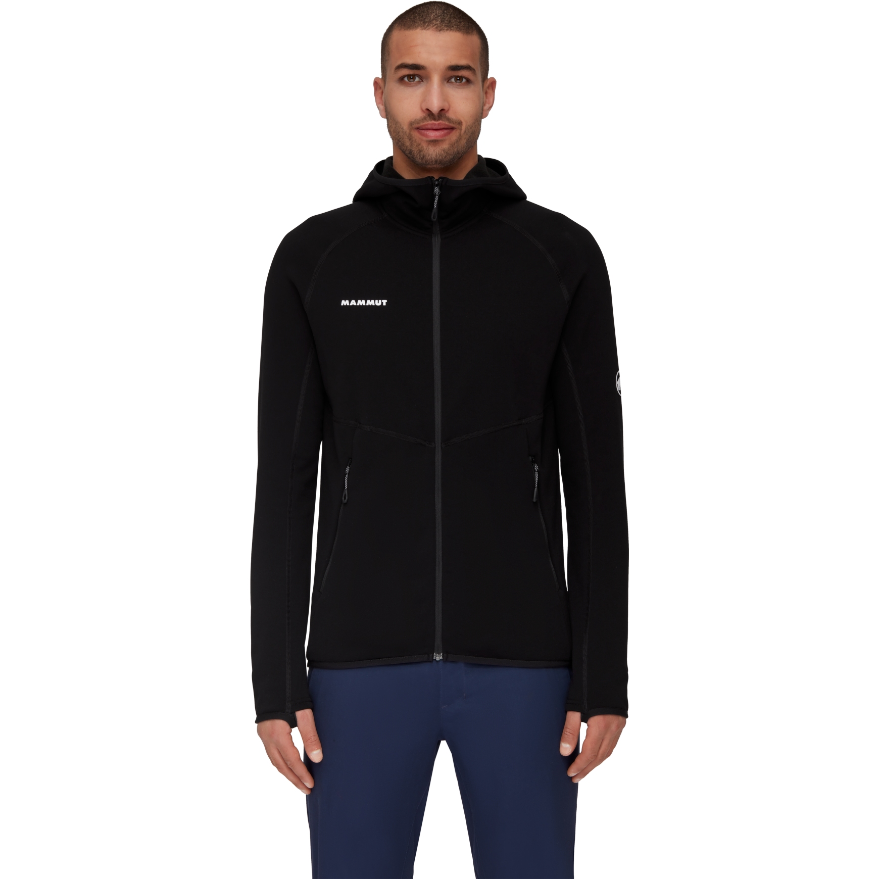 Produktbild von Mammut Aconcagua Midlayer Jacke mit Kapuze Herren - schwarz