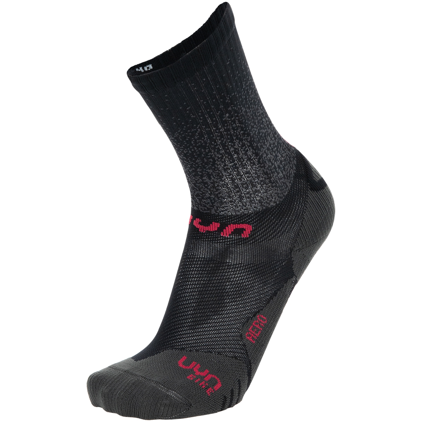 Produktbild von UYN Cycling Aero Socken Damen - Black/Raspberry