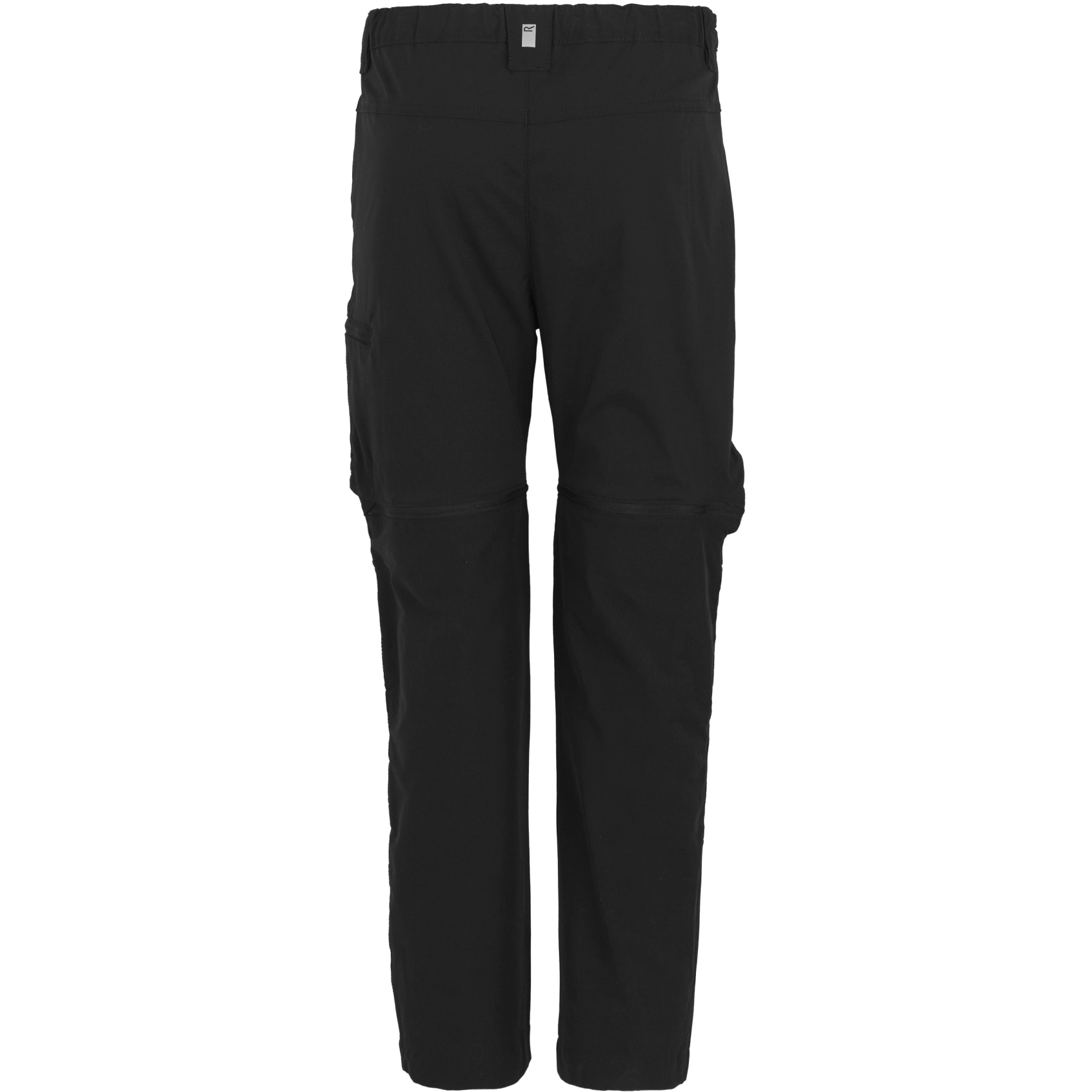 Regatta Pantaloni Bambini Highton Stretch Zip/Off Nero 800