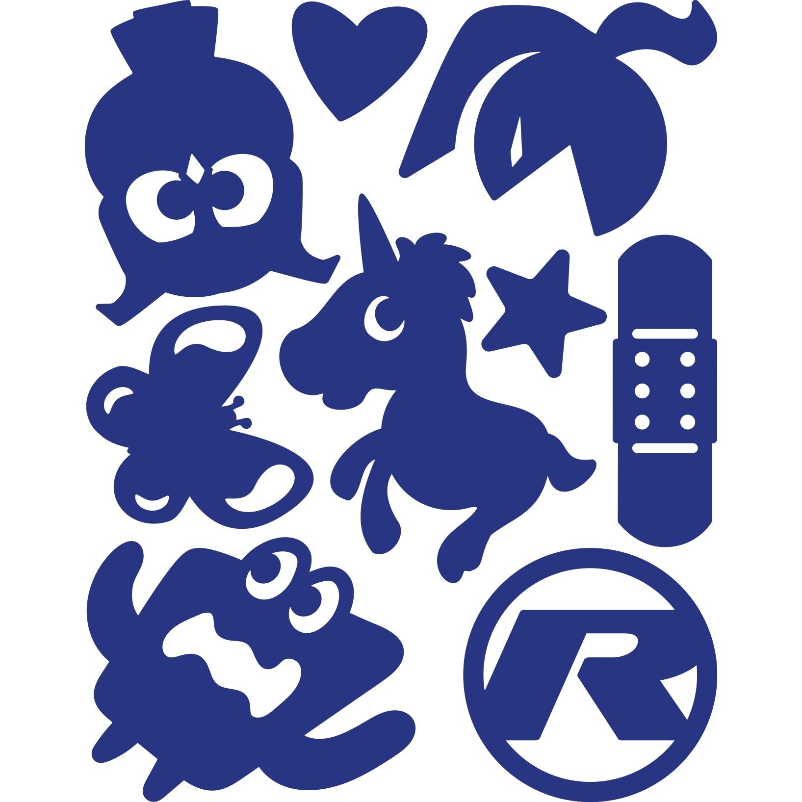 Produktbild von rie:sel design re:flex kids - Reflektierende Rahmensticker - charm blue