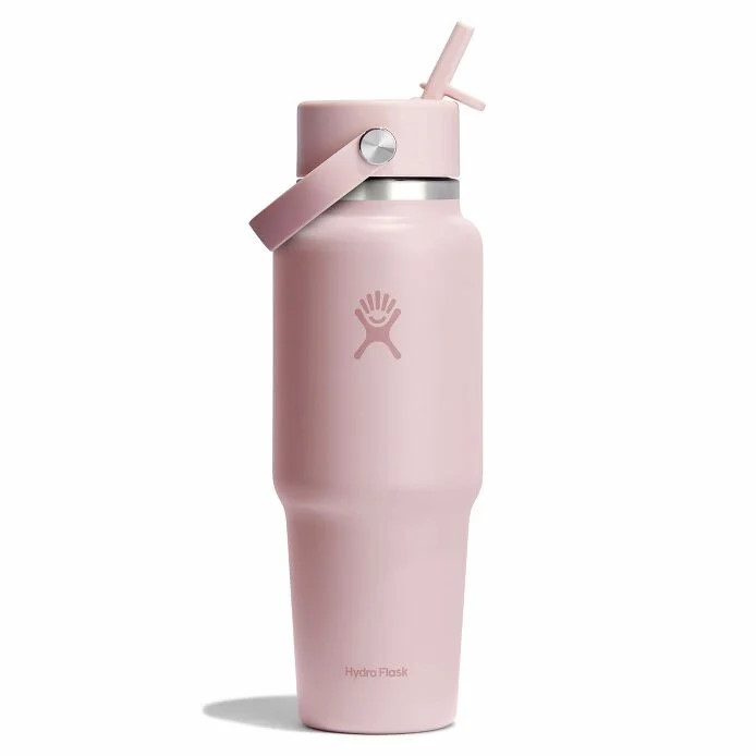 Picture of Hydro Flask 32oz Wide Mouth Insulated Travel Bottle + Flex Straw Cap - 946ml - Tonal Trillium