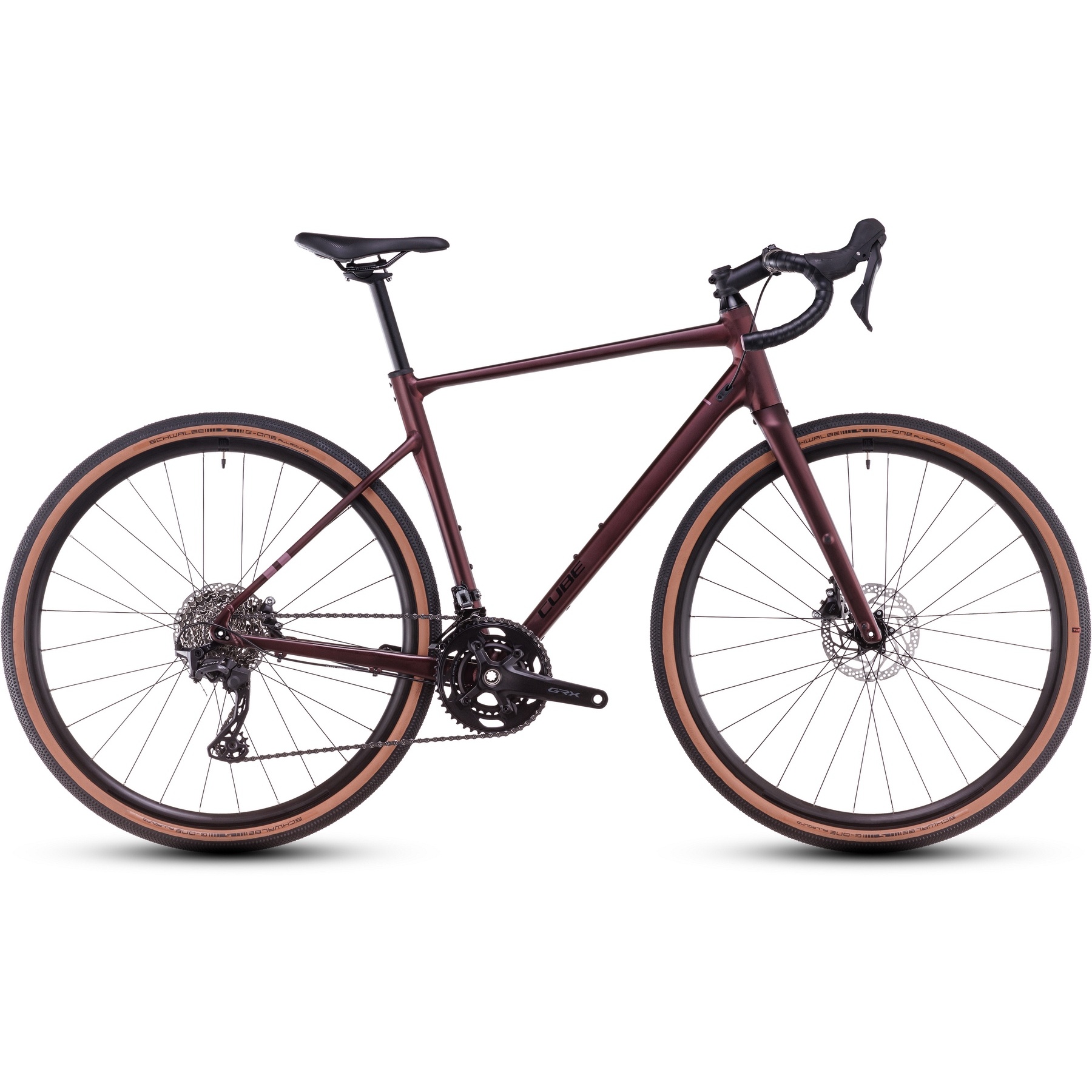 Foto de CUBE Bicicleta de Gravel - NUROAD Race - 2025 - rubyred / gloss