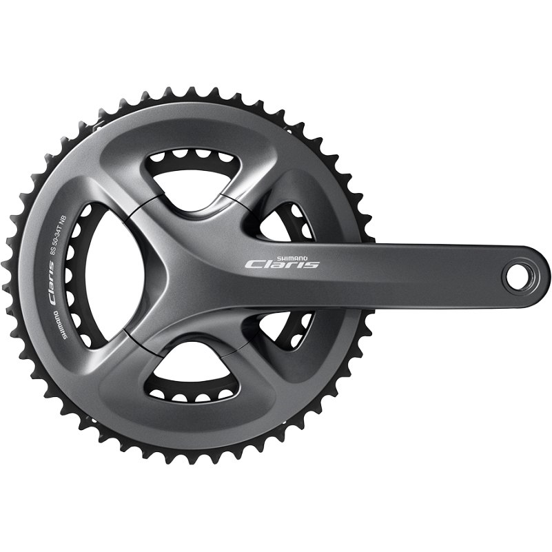 Picture of Shimano Claris FC-R2000 Crankset 50/34 - without Chainguard - 2x8-speed - grey
