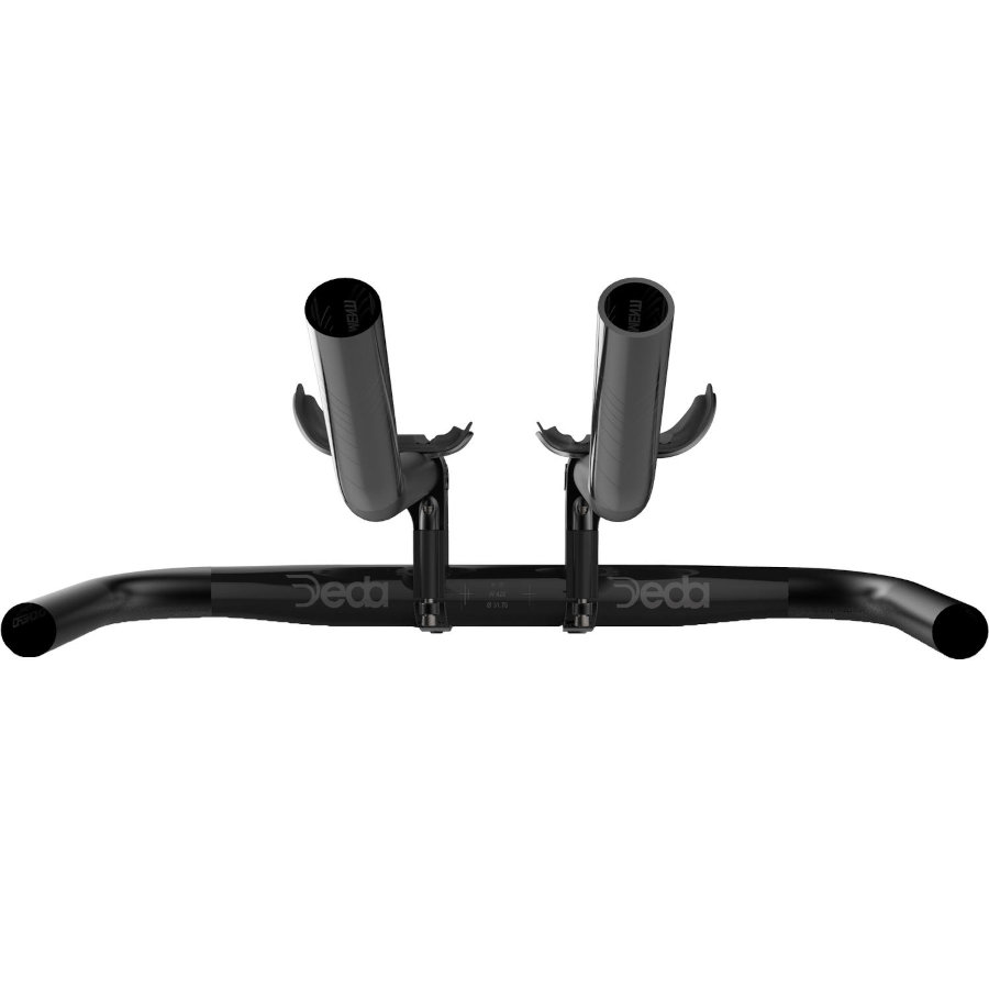 Deda Crononero Evo Time Trial Handlebar - J-Bend - polish on black