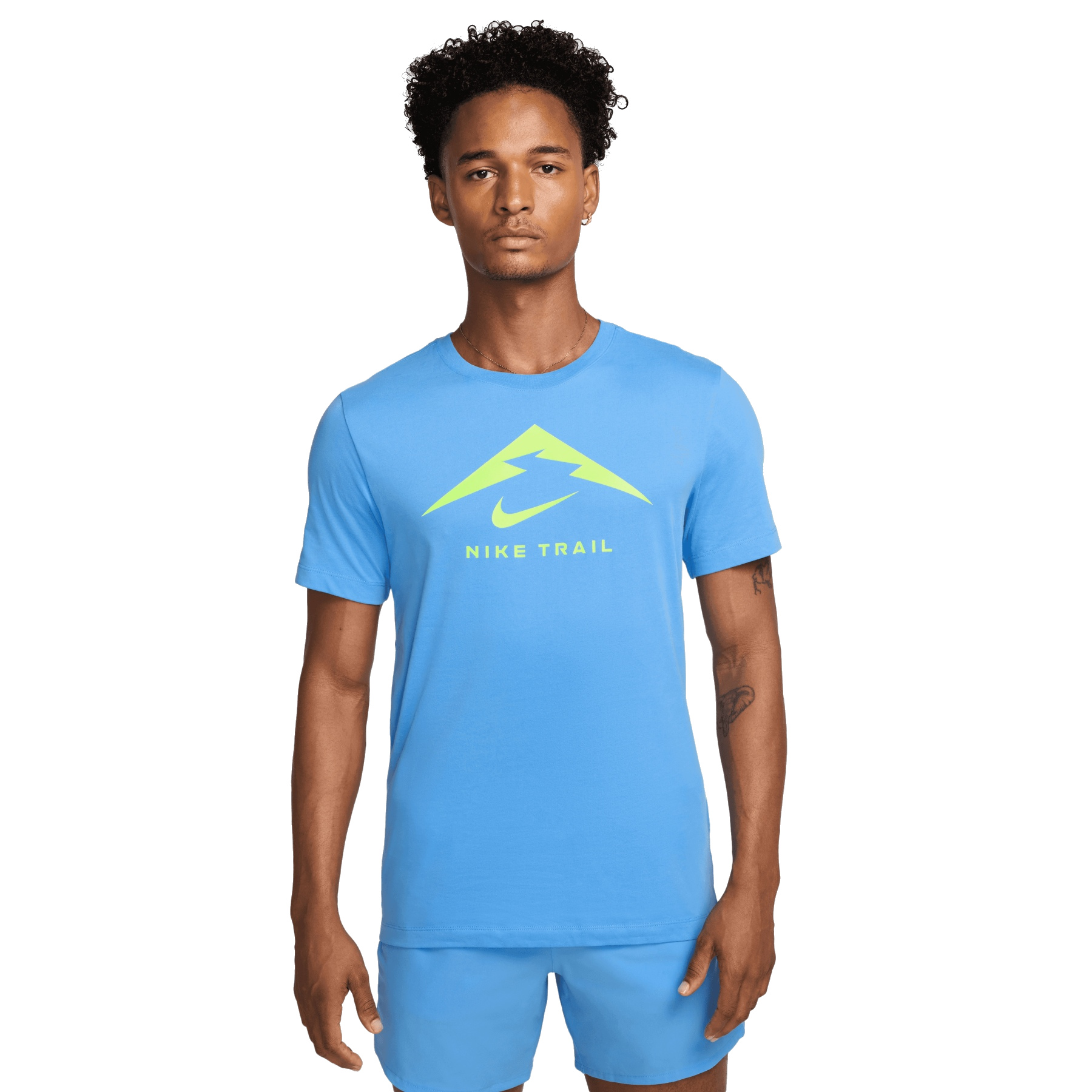 Produktbild von Nike Dri-FIT Trail Logo Shirt Herren - university blue/volt FQ3914-412