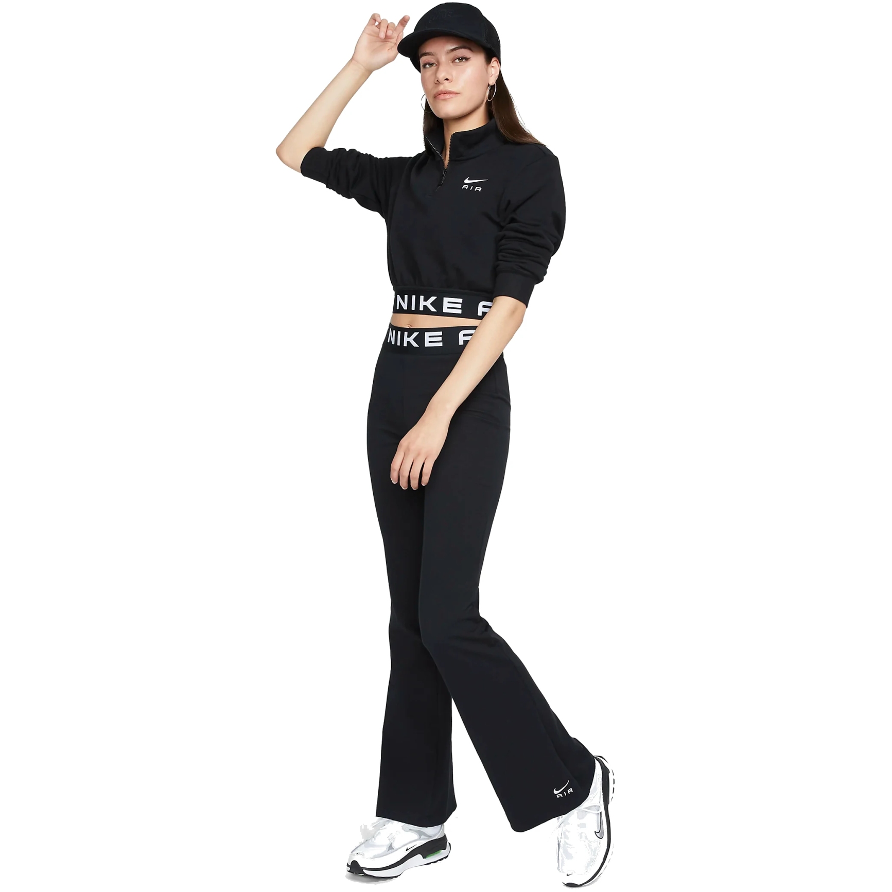 Nike Sportswear Air High-Rise Tights Women - black/white FB8070-010