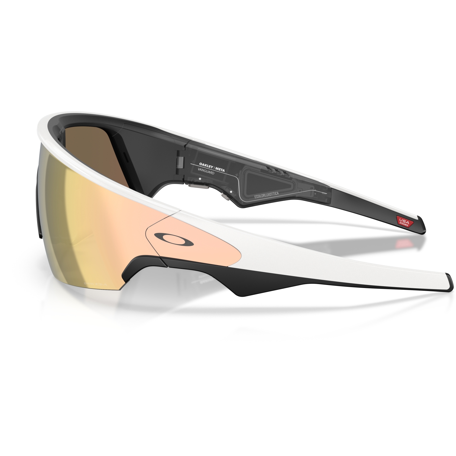 Oakley META Vanguard Glasses - White / Prizm Rose Gold - OOW8001