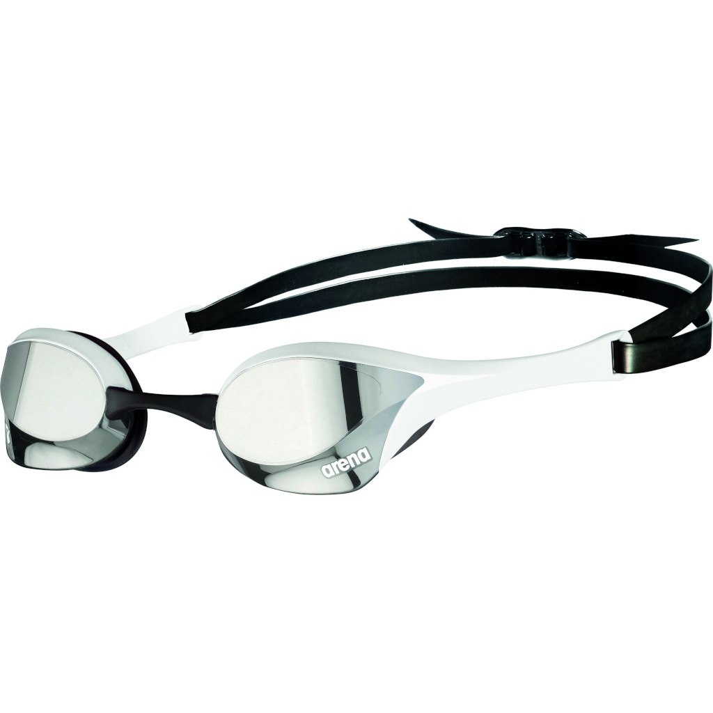 Image of arena Cobra Ultra Swipe Mirror Swimming Goggle - Silver - White