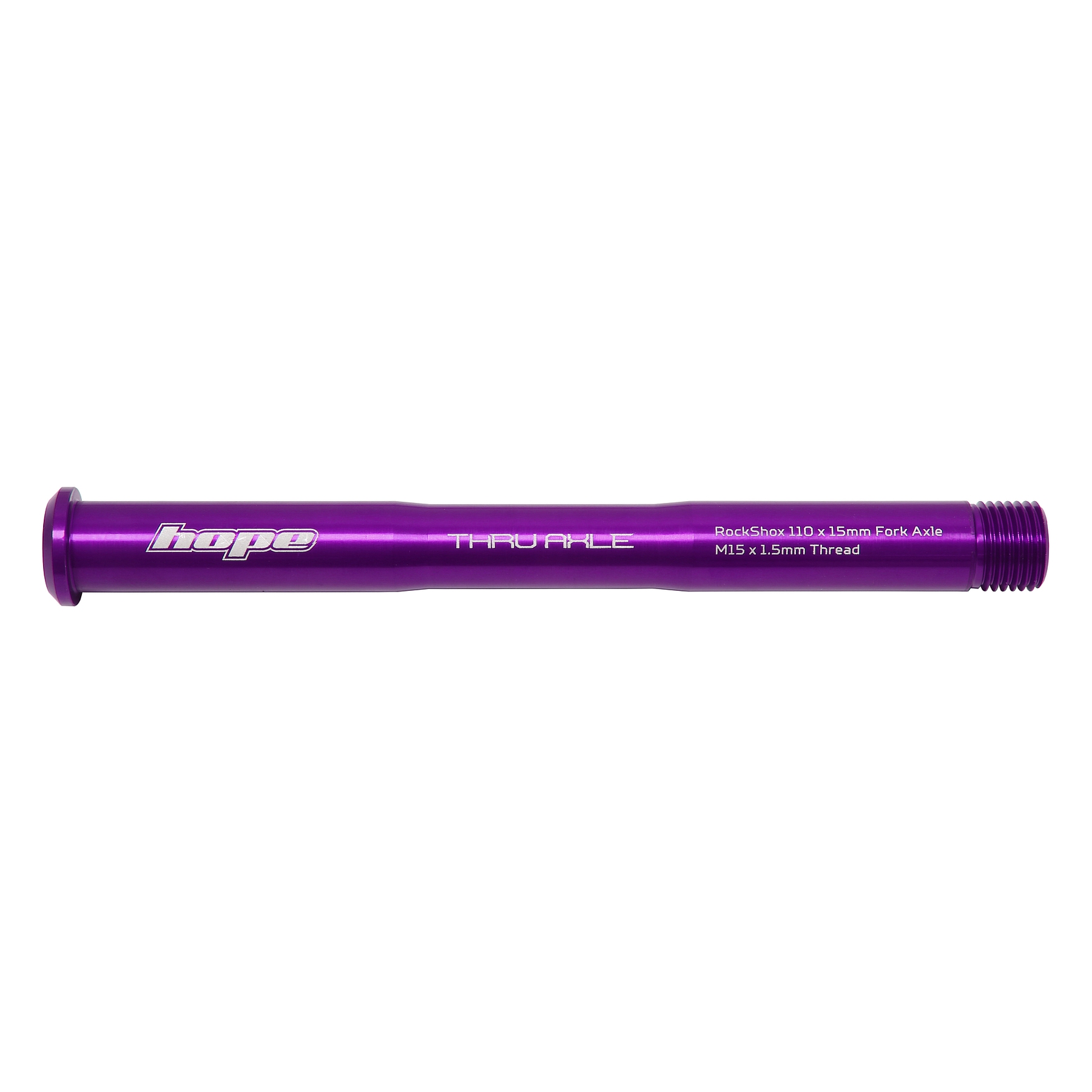 Produktbild von Hope Steckachse für RockShox Federgabeln | 15x110mm - violett