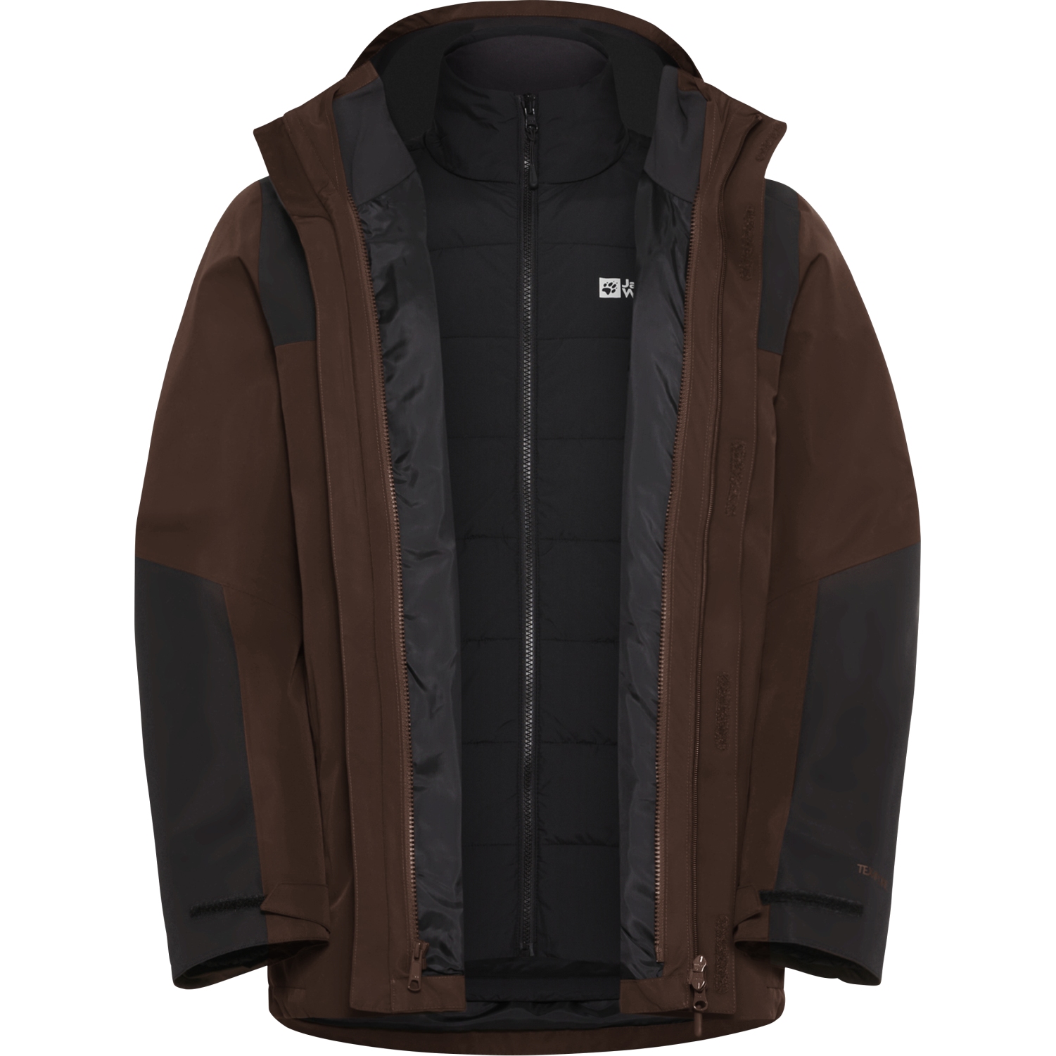 Jack Wolfskin Jasper 3In1 Jacket Men - hot choc | BIKE24