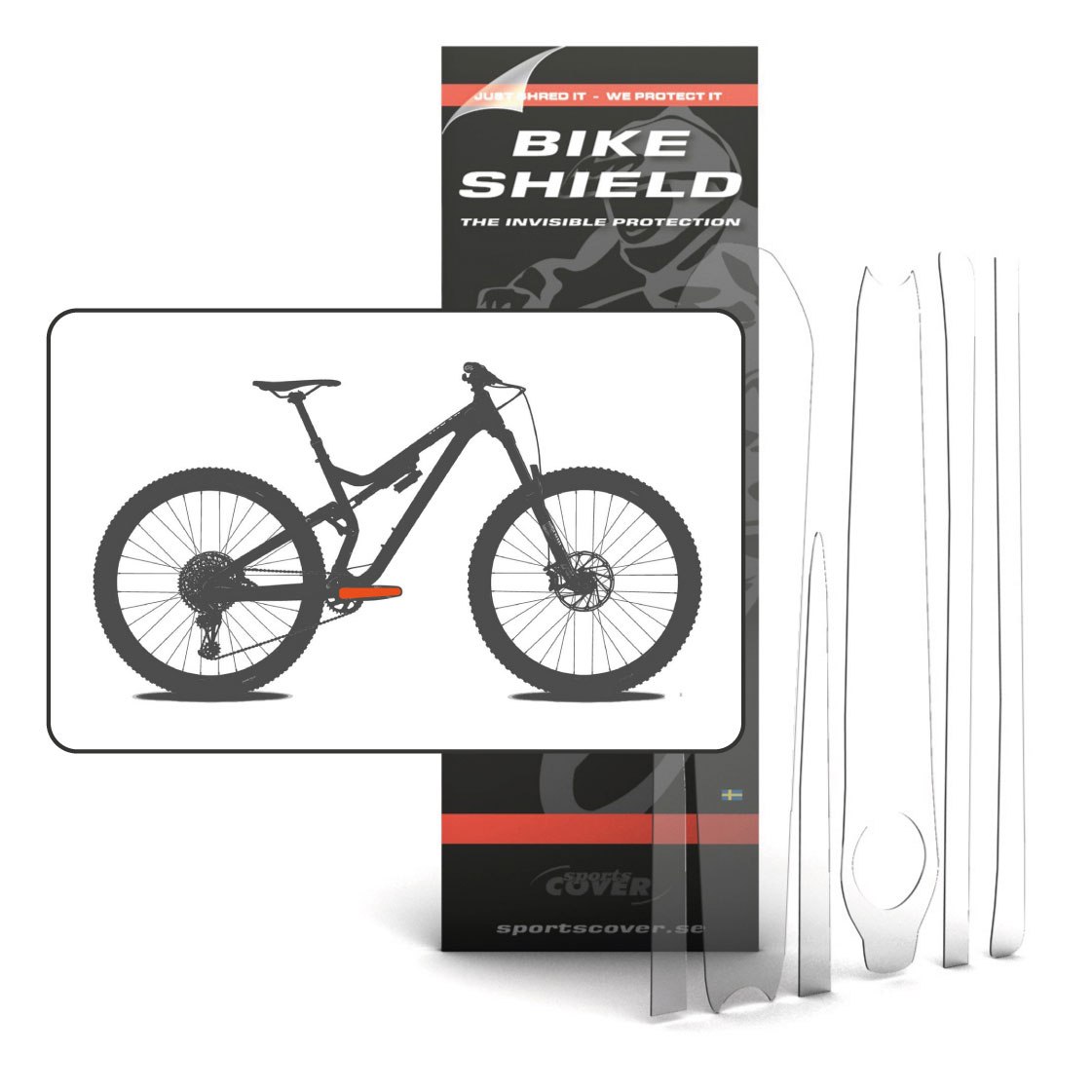 Produktbild von BikeShield CrankShield Kurbelschutz - 6-teilig - standard