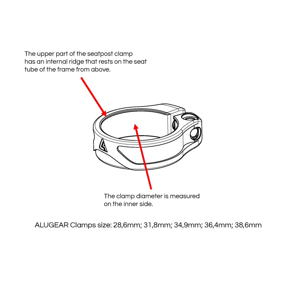 Collier De Serrage De Selle Vélo – Alliage D’aluminium – Diamètres 31,8 Mm Et 34,9 Mm – Pour Tube De Selle, Installation Facile