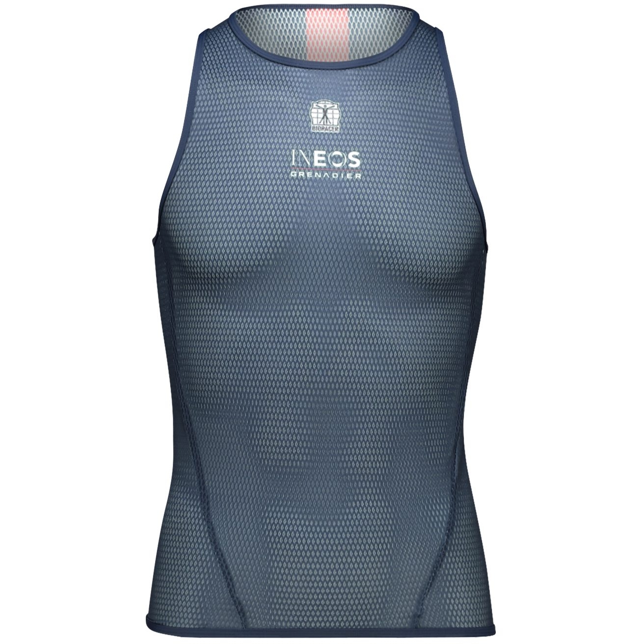 Picture of Bioracer Ineos Grenadiers Sleeveless Breeze Base Layer Undershirt - navy blue/red