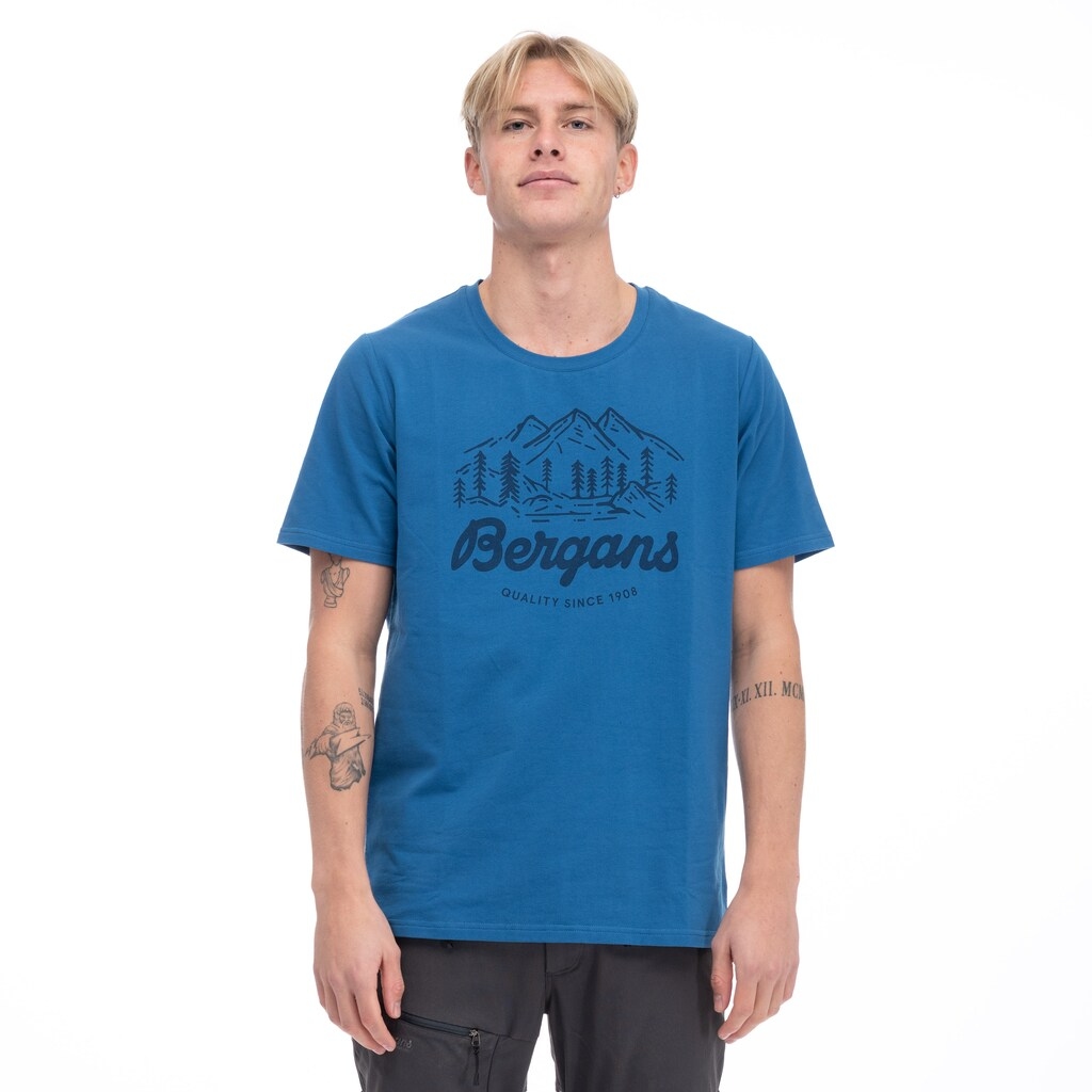 Produktbild von Bergans Classic V2 T-Shirt Herren - north sea blue