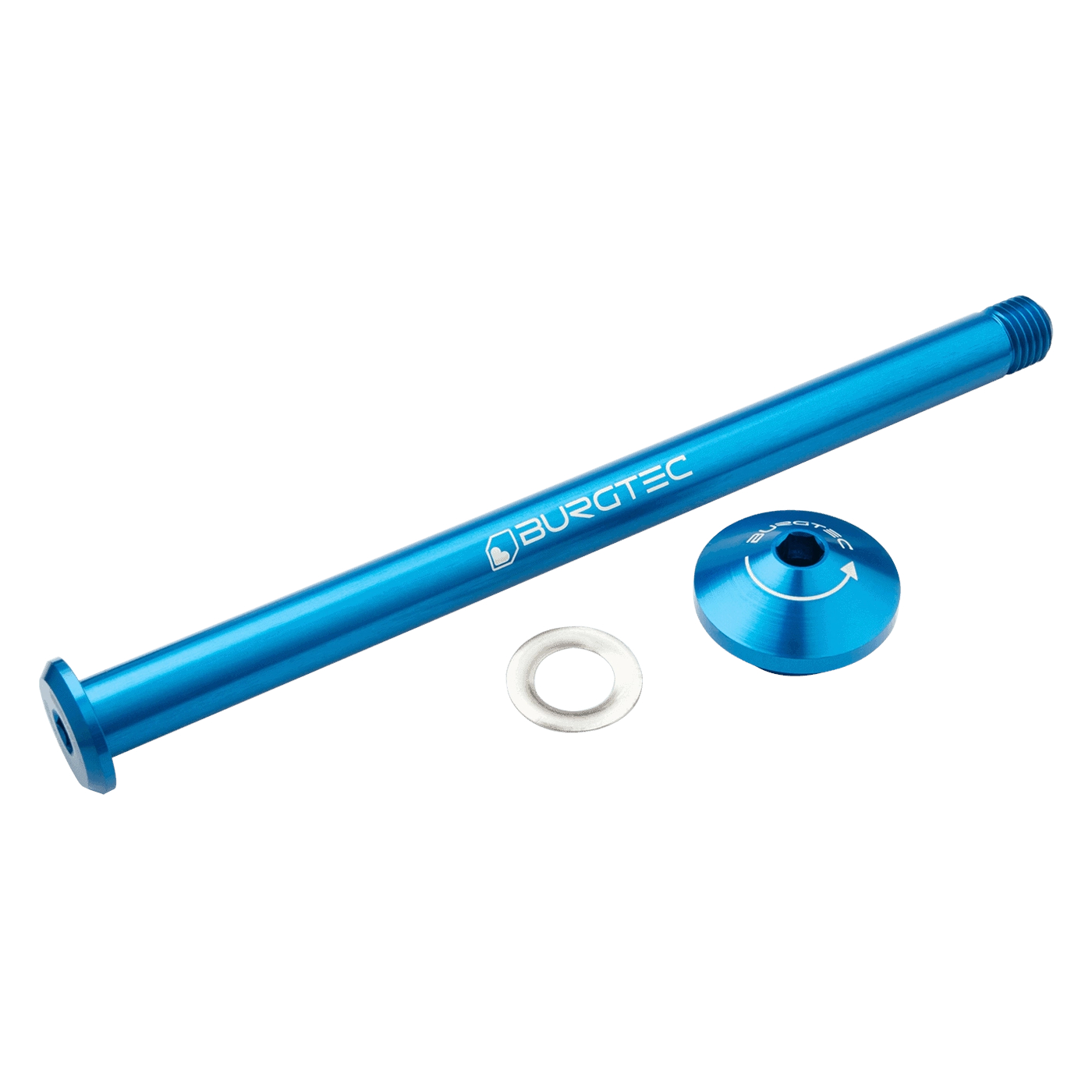 Picture of Burgtec Thru Axle - 12x148mm Boost - for Yeti Rear Dropouts / 171mm - Deep Blue