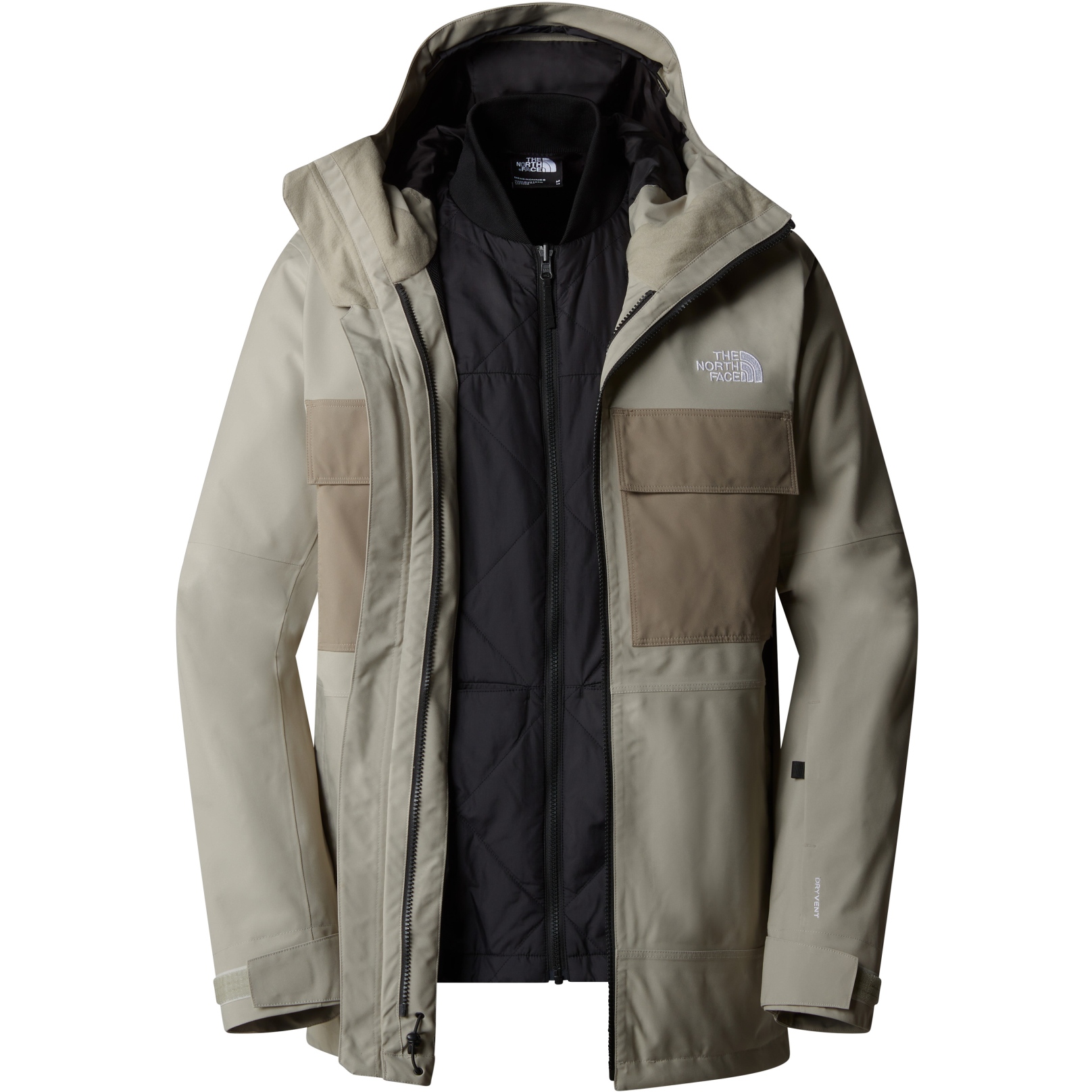 The North Face Fourbarrel Triclimate 3-in-1 Jacket Men - Clay Grey/TNF Black