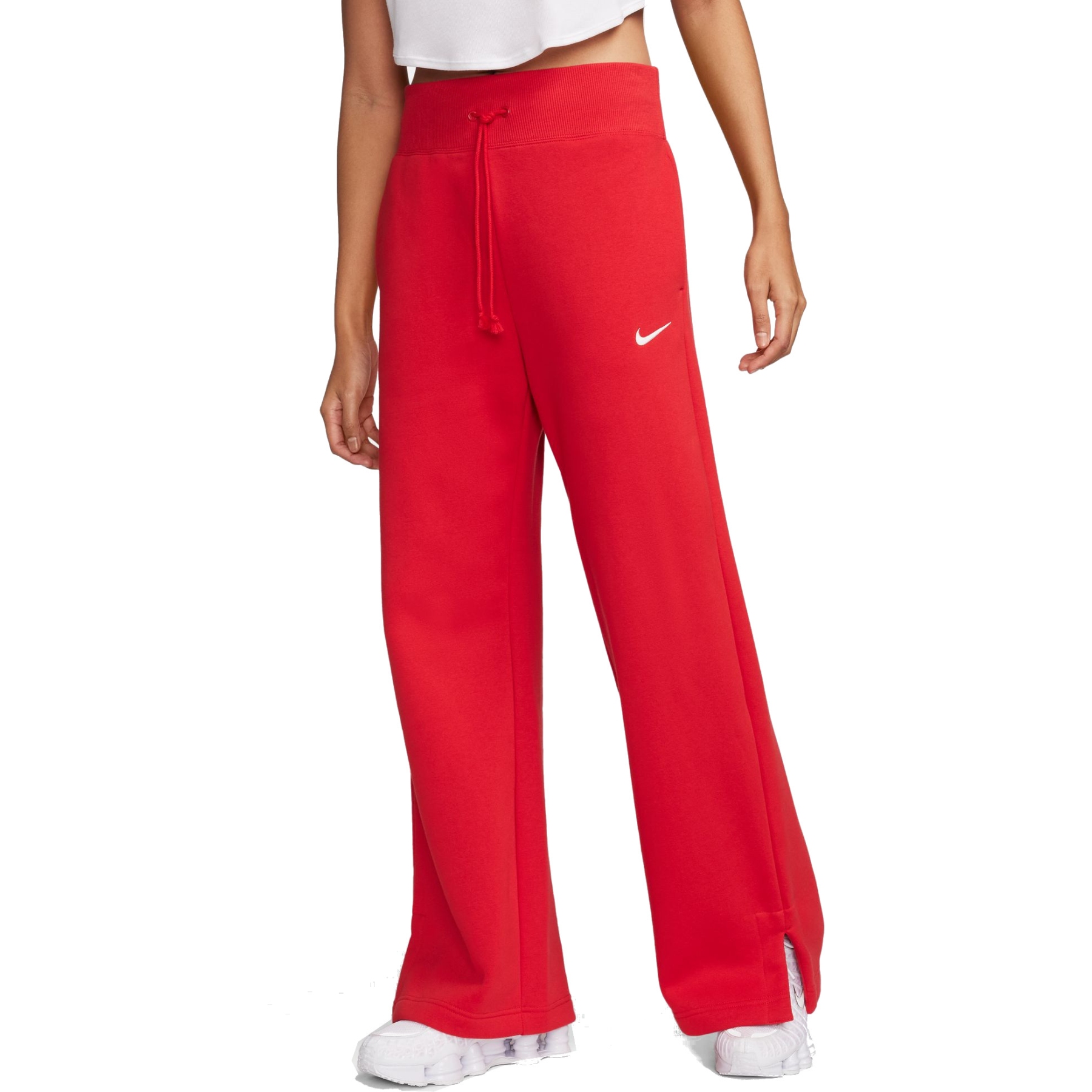 Produktbild von Nike Sportswear Phoenix Fleece Wide Trainingshose Damen - university red DQ5615-657