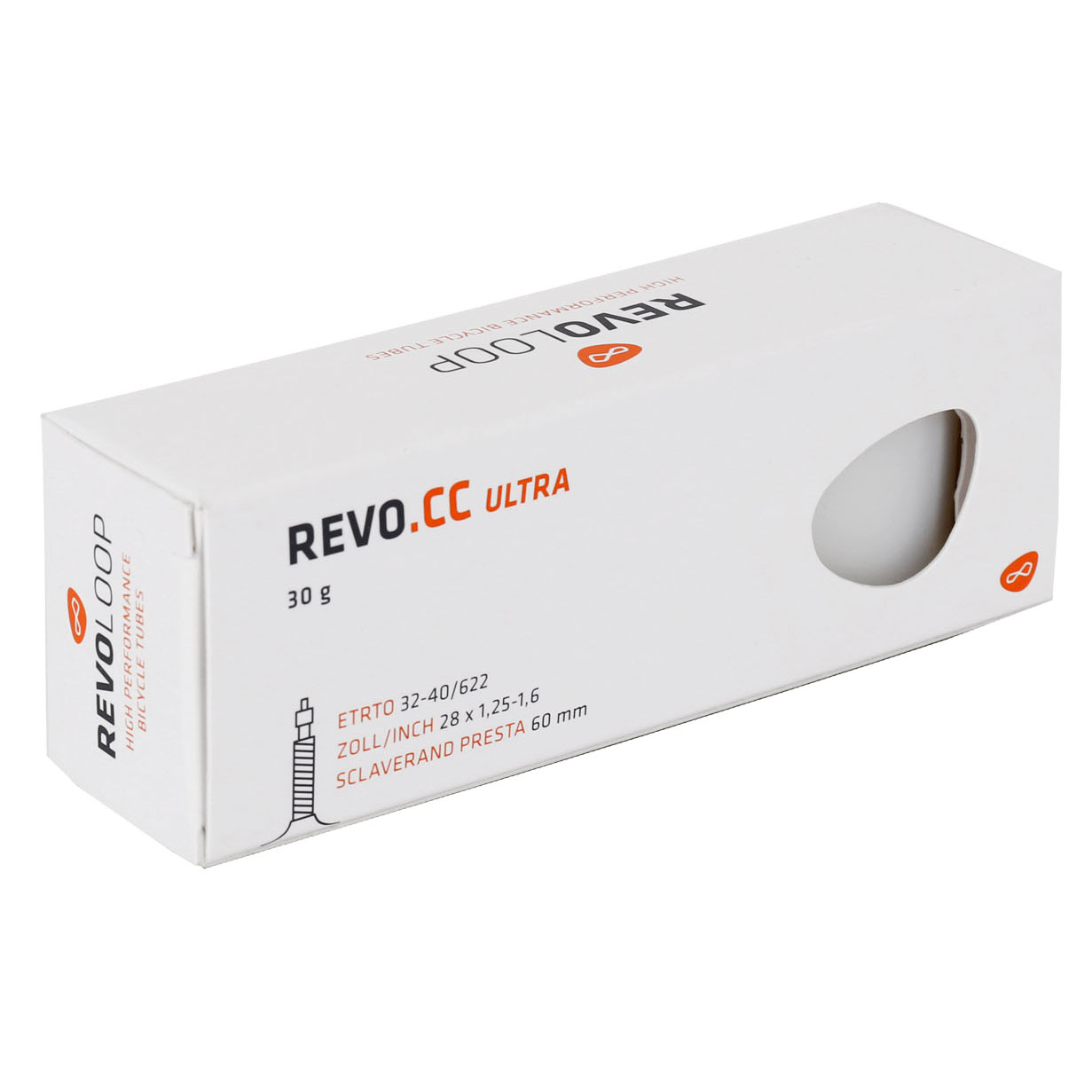 Productfoto van REVOLOOP REVO.CC Ultra Tube - 32-40/622 - Presta 60mm