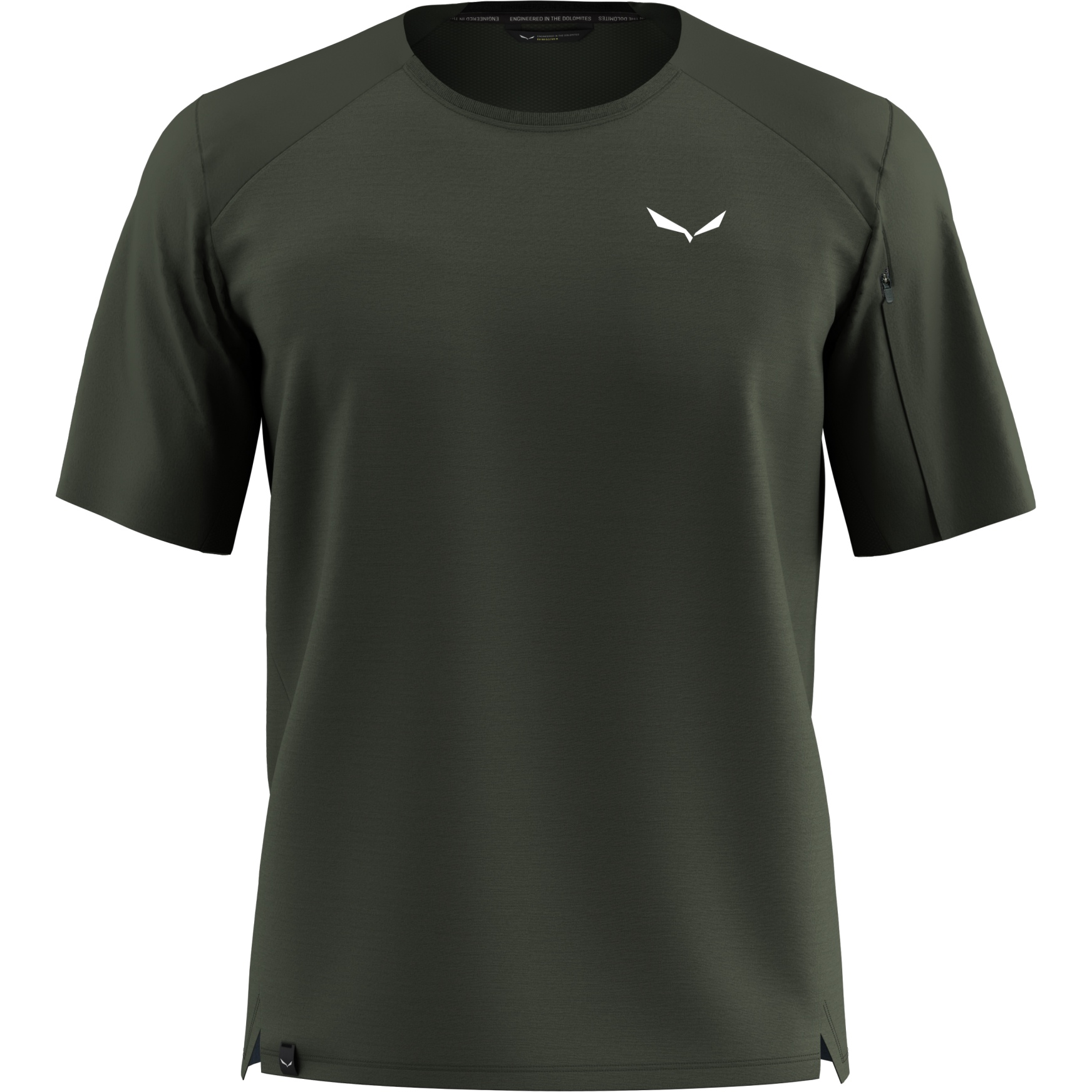 Produktbild von Salewa Puez Alpine Merino Hybrid T-Shirt Herren - dark olive 5280