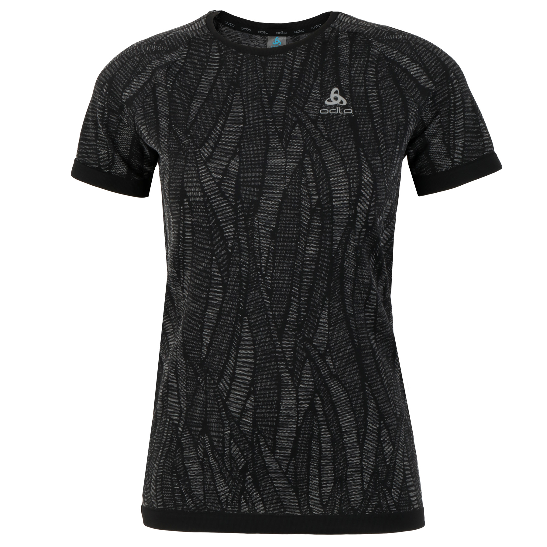 Picture of Odlo Zeroweight Ceramicool Running T-Shirt Women - black - space dye