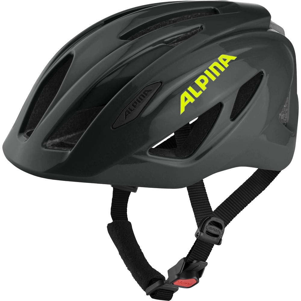 Picture of Alpina Pico Flash Kids Bike Helmet - black-neon gloss