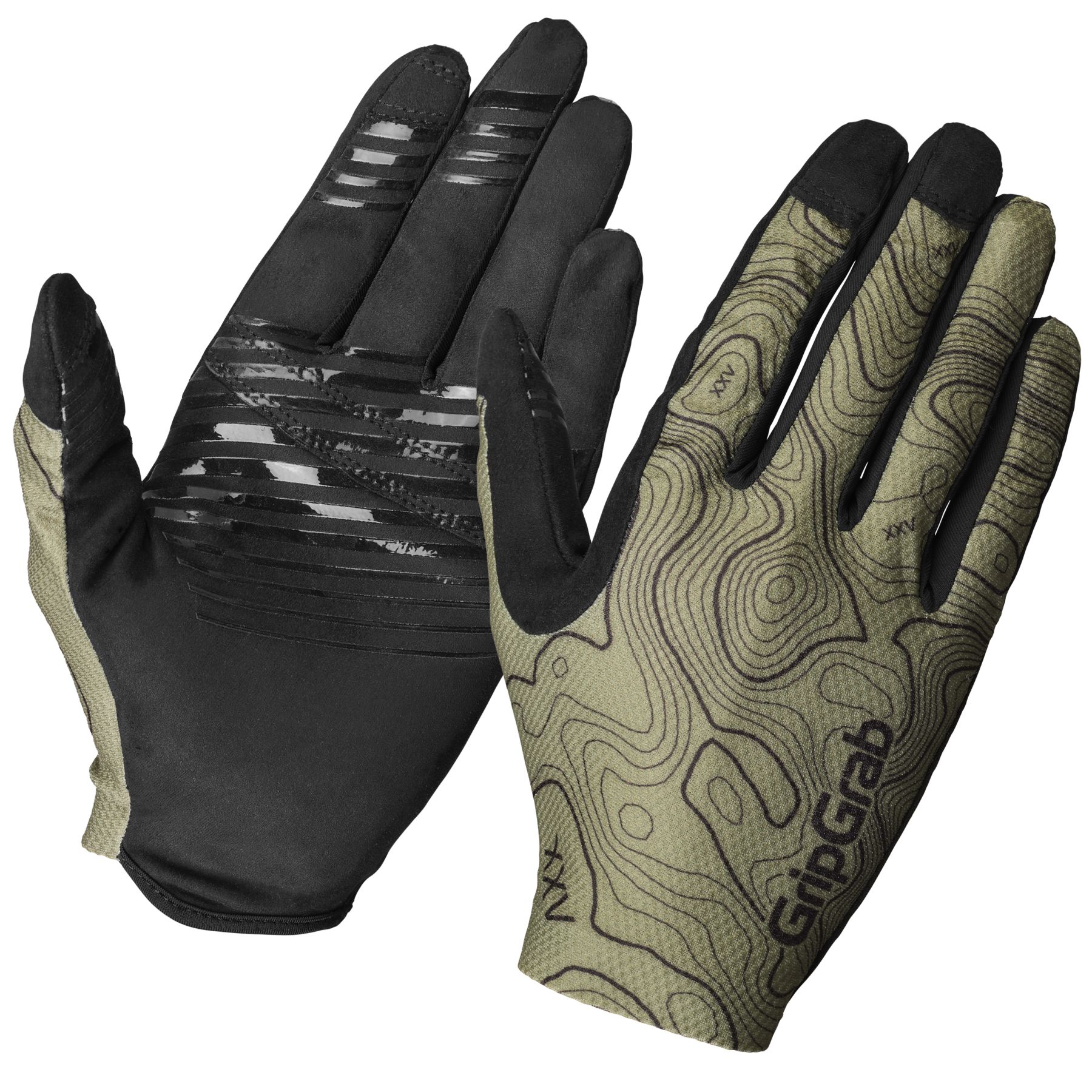 Produktbild von GripGrab Rebel Full Finger Handschuhe - Olive Green
