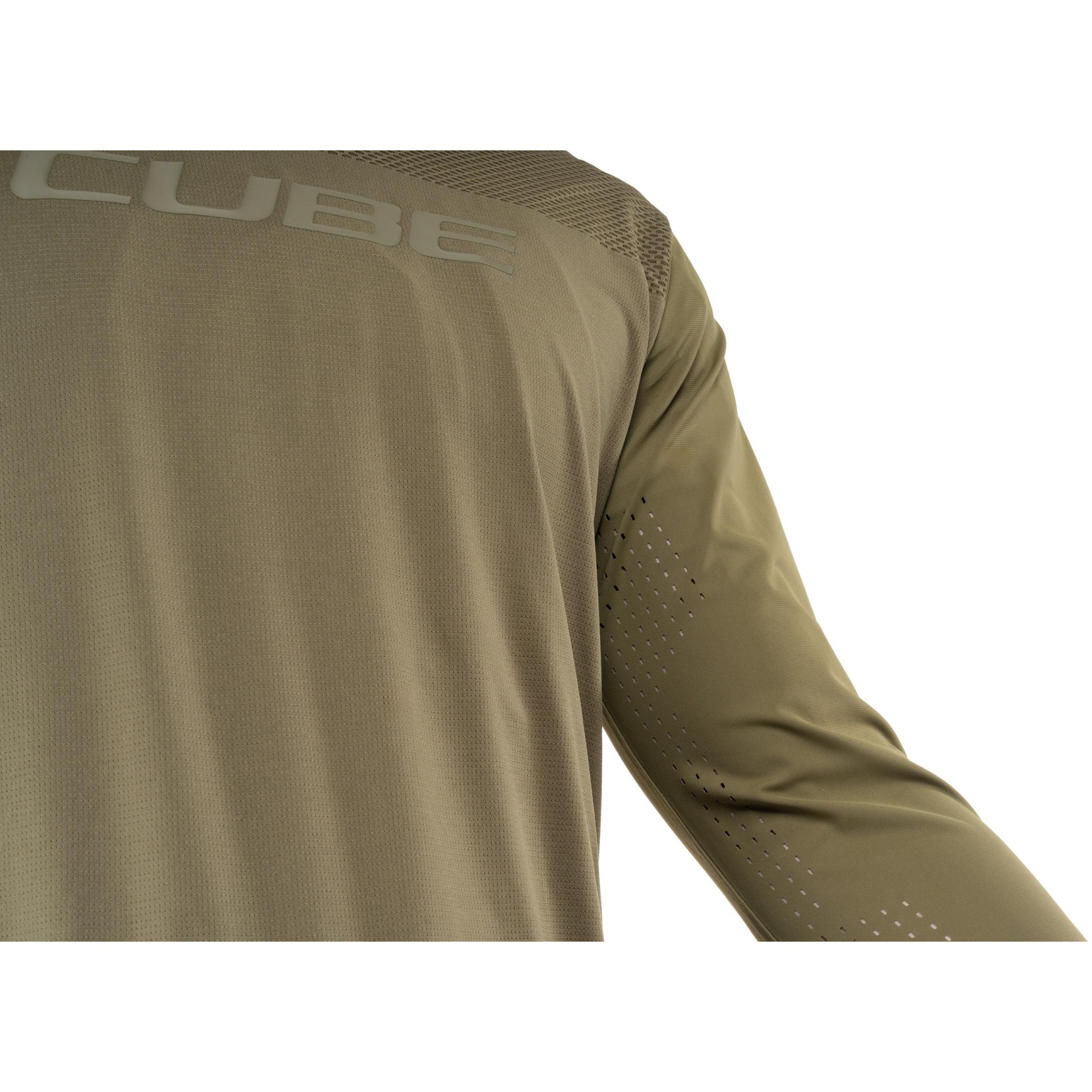 ウェア MT765 CUBE MTB Round Neck Pro TM Long Sleeve Jersey Men - olive