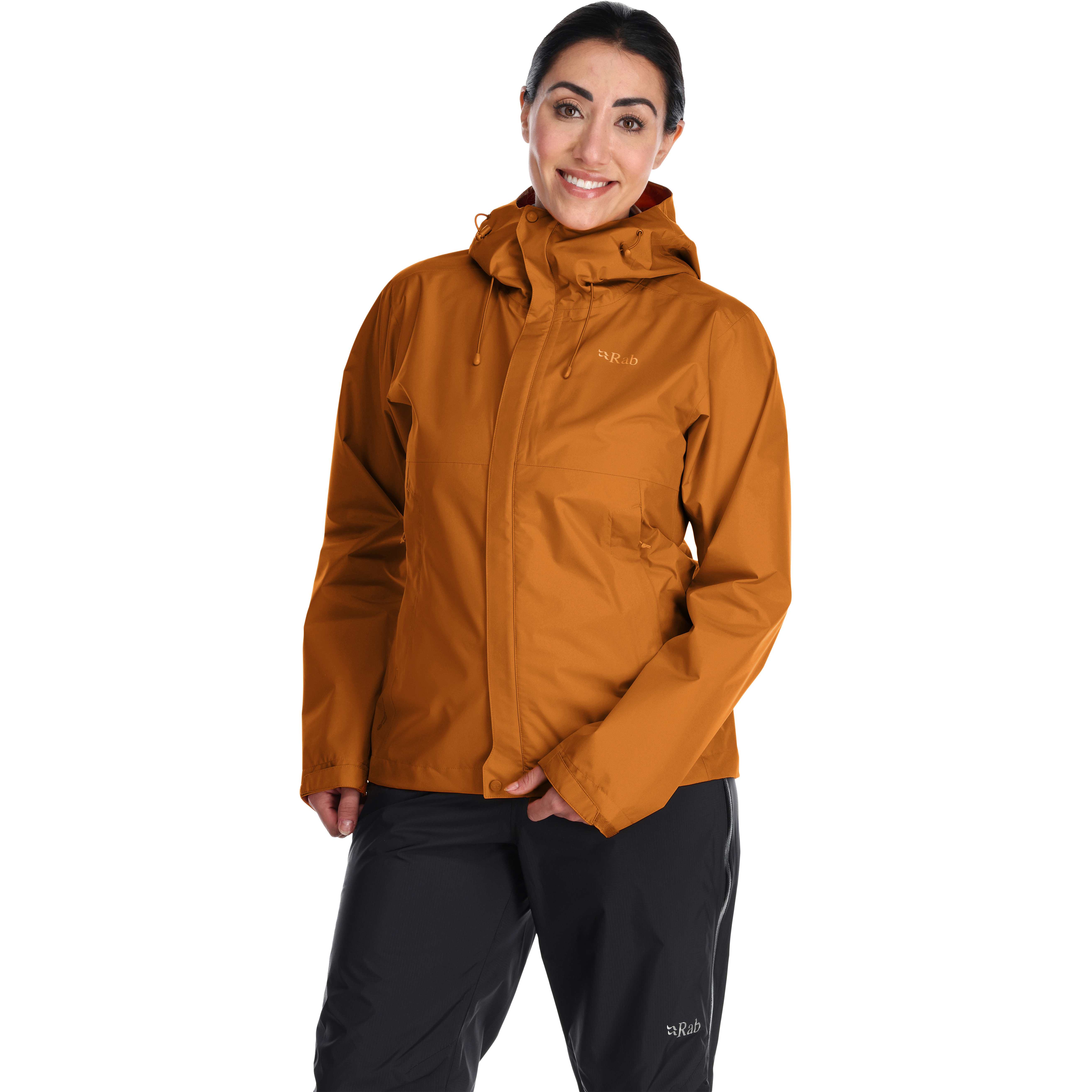 Picture of Rab Downpour Eco Jacket Women - marmalade
