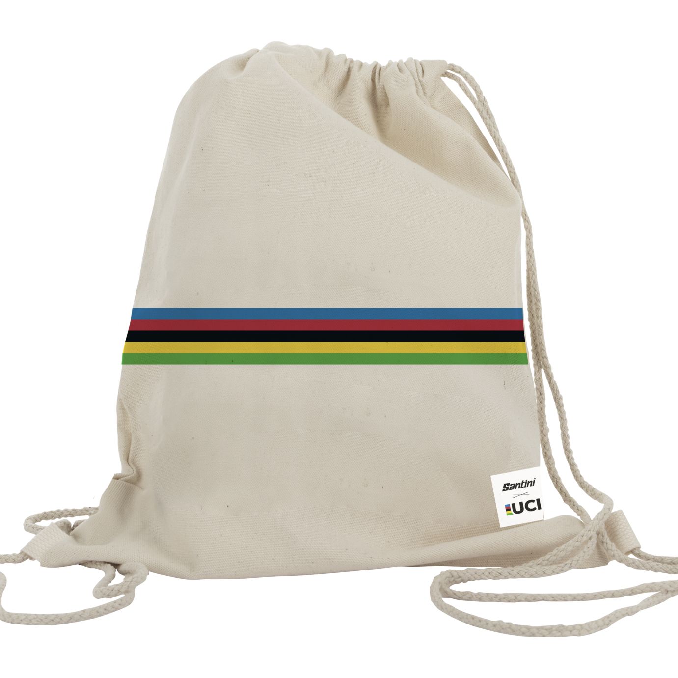 Picture of Santini UCI World Champion Cotton String Bag UM622COTSTRINCAMP - print