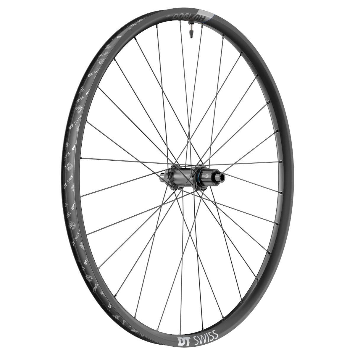 Photo produit de DT Swiss Roue Arrière HU 1900 SPLINE - 29&quot; | 30mm | Clincher | Centerlock - 12x148mm Boost - Micro Spline