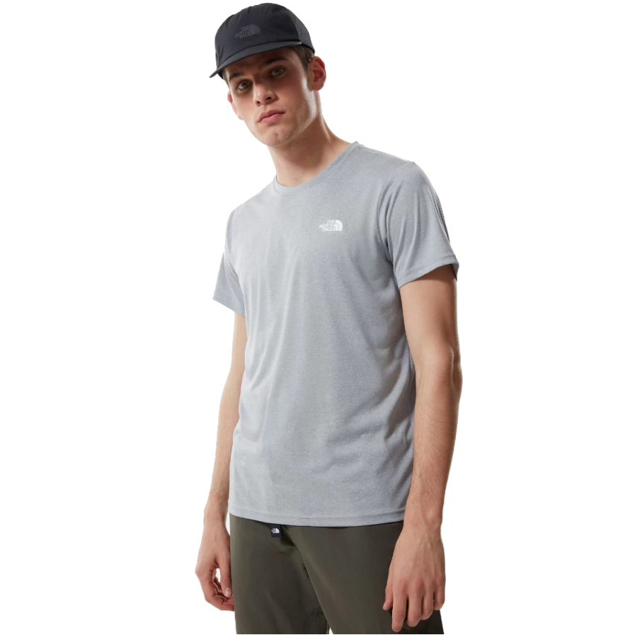The North Face Reaxion Amp T-Shirt Herren - Mid Grey Heather | BIKE24 | Rundhalsshirts