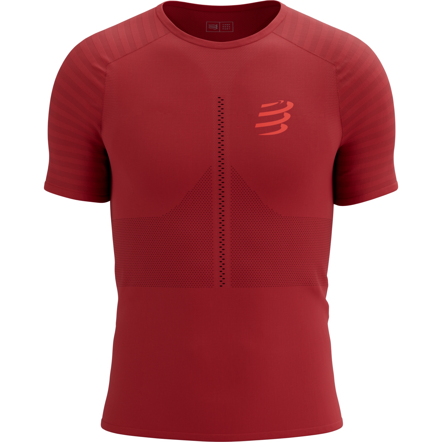 Picture of Compressport Racing T-Shirt Men - samba/red reflective