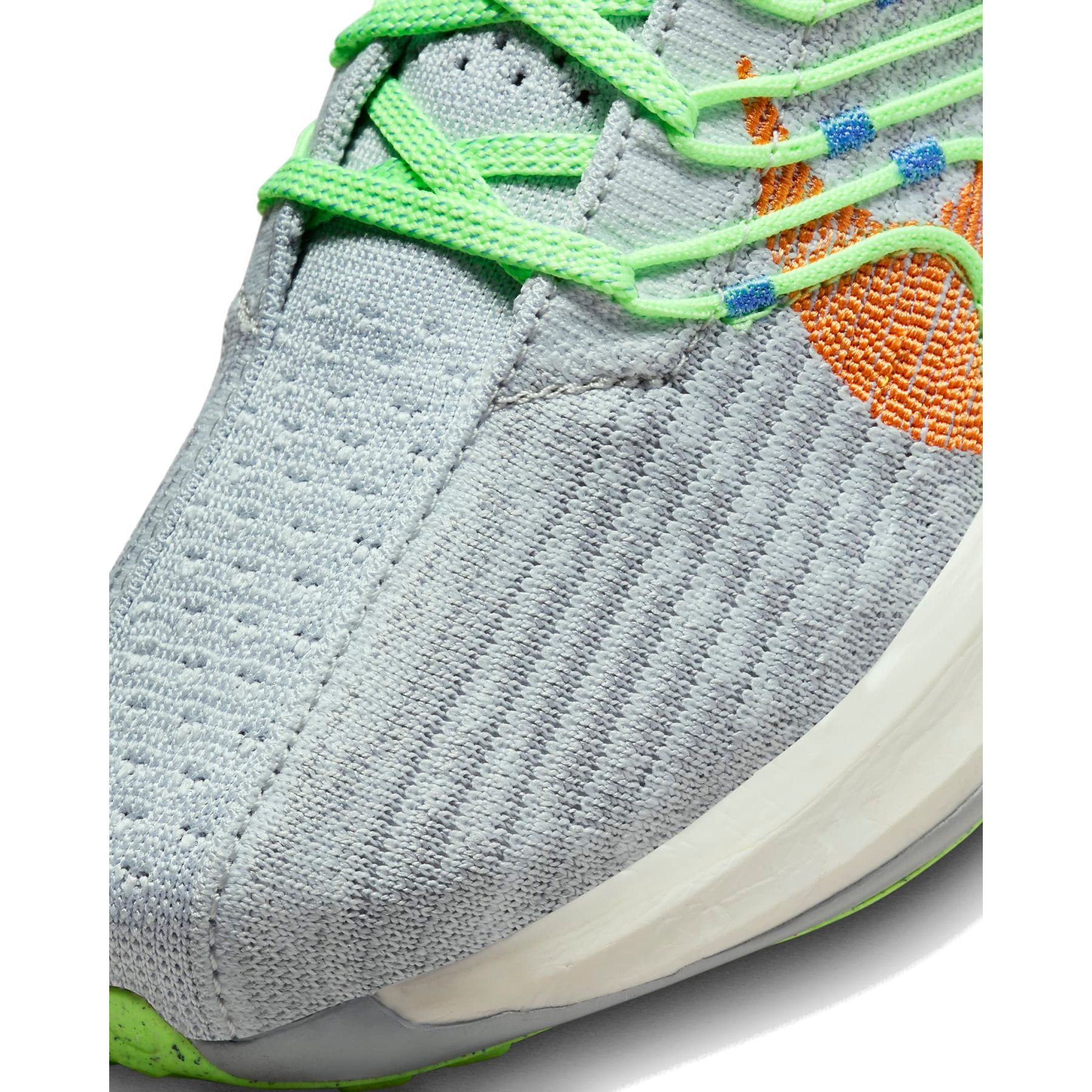 Nike Pegasus Turbo Flyknit Next Nature Laufschuhe Damen pure platinum wolf grey lime blast bright mandarin DM3414 007