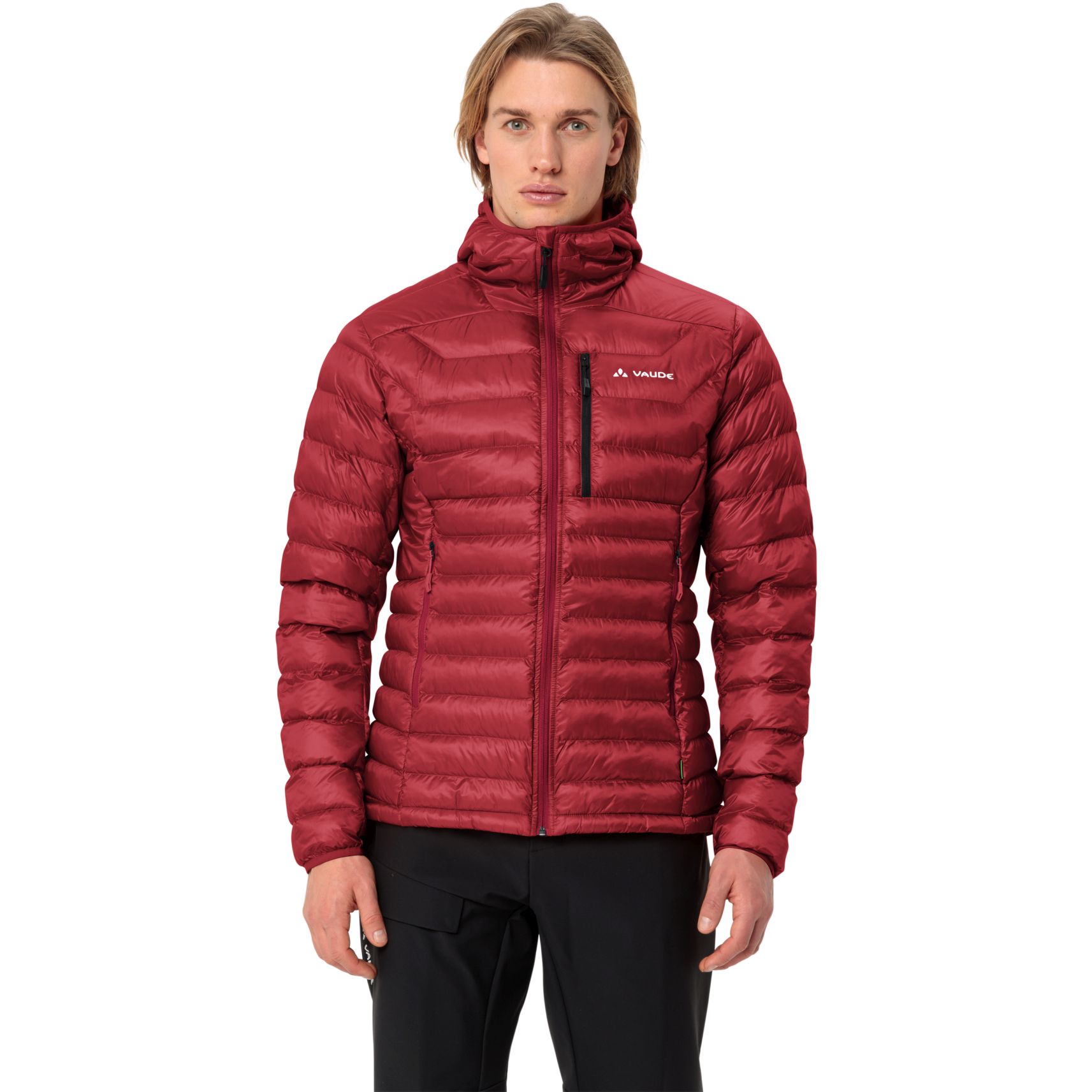 Мужская утепленная куртка Vaude Batura с капюшоном - кармине