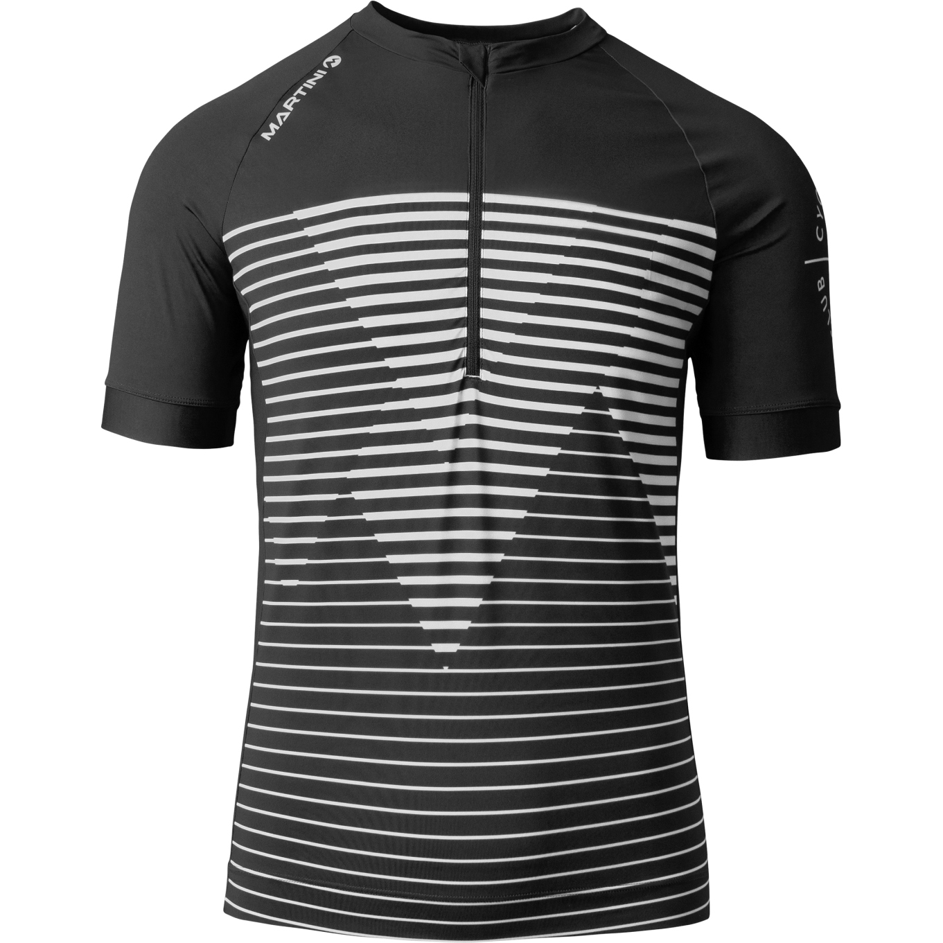 Produktbild von Martini Sportswear Flowtrail Halfzip Dynamic Kurzarmtrikot Herren - schwarz/weiß