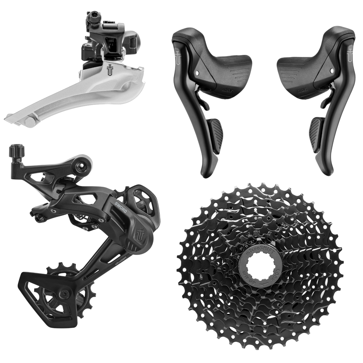 MicroSHIFT R9 Road Rear Derailleur, Medium Cage, 2x9/10 - Foto 3
