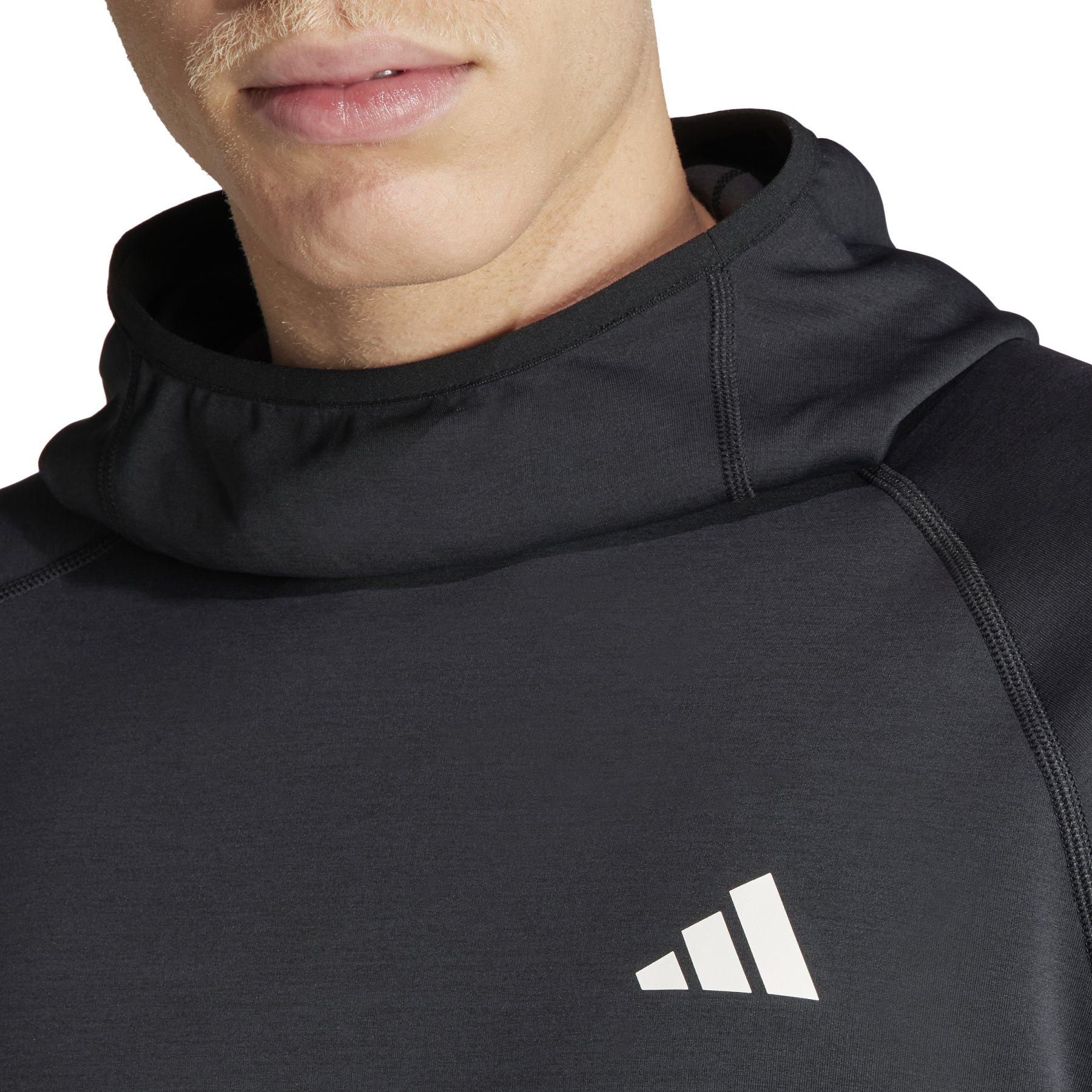 adidas Own the Run 3 Streifen Hoodie Herren schwarz IK4984 BIKE24