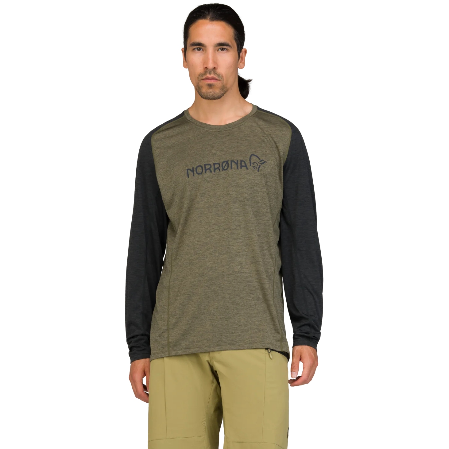 Produktbild von Norrona fjørå equaliser lightweight Langarmshirt Herren - Olive Night