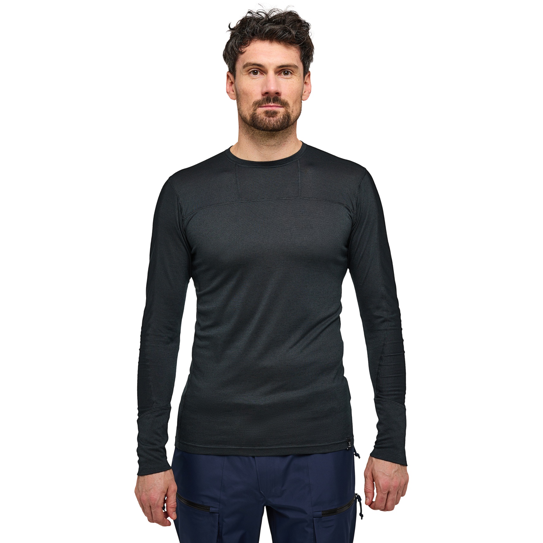Produktbild von Haglöfs Natural Blend Tech Langarmunterhemd Herren - true black 2C5