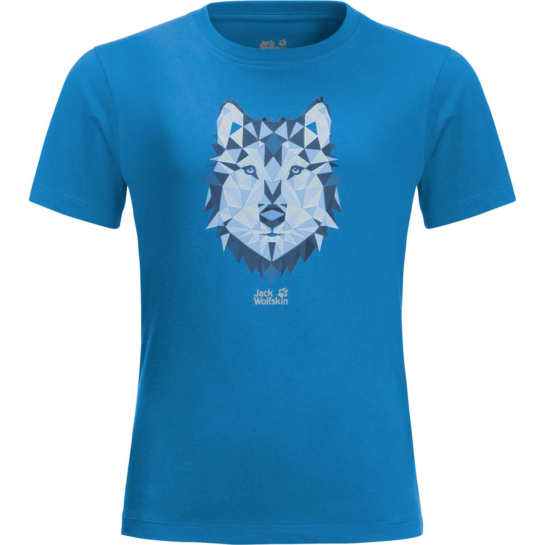 Picture of Jack Wolfskin Brand Wolf T-Shirt Kids - sky blue