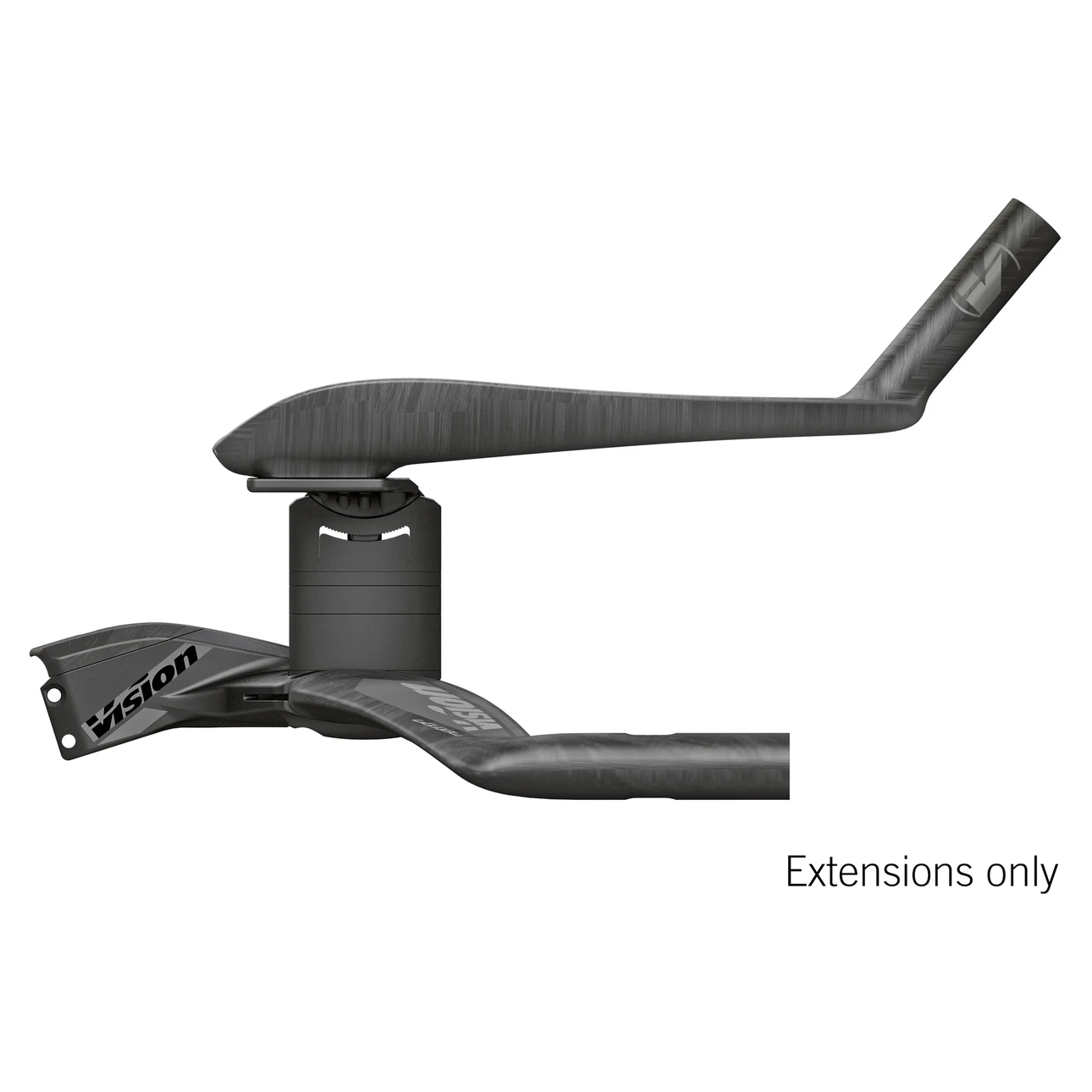 Vision Metron TFE WA Pro Carbon Aerobar Extensions - J-Bend