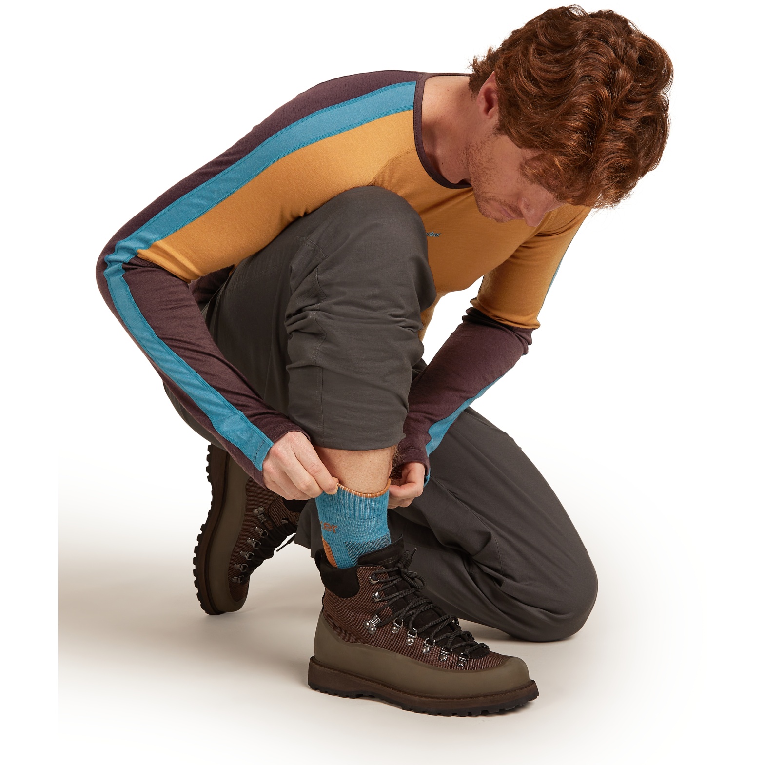 Icebreaker Chaussettes Homme Merino Hike+ Medium Crew Topaz - Main Image