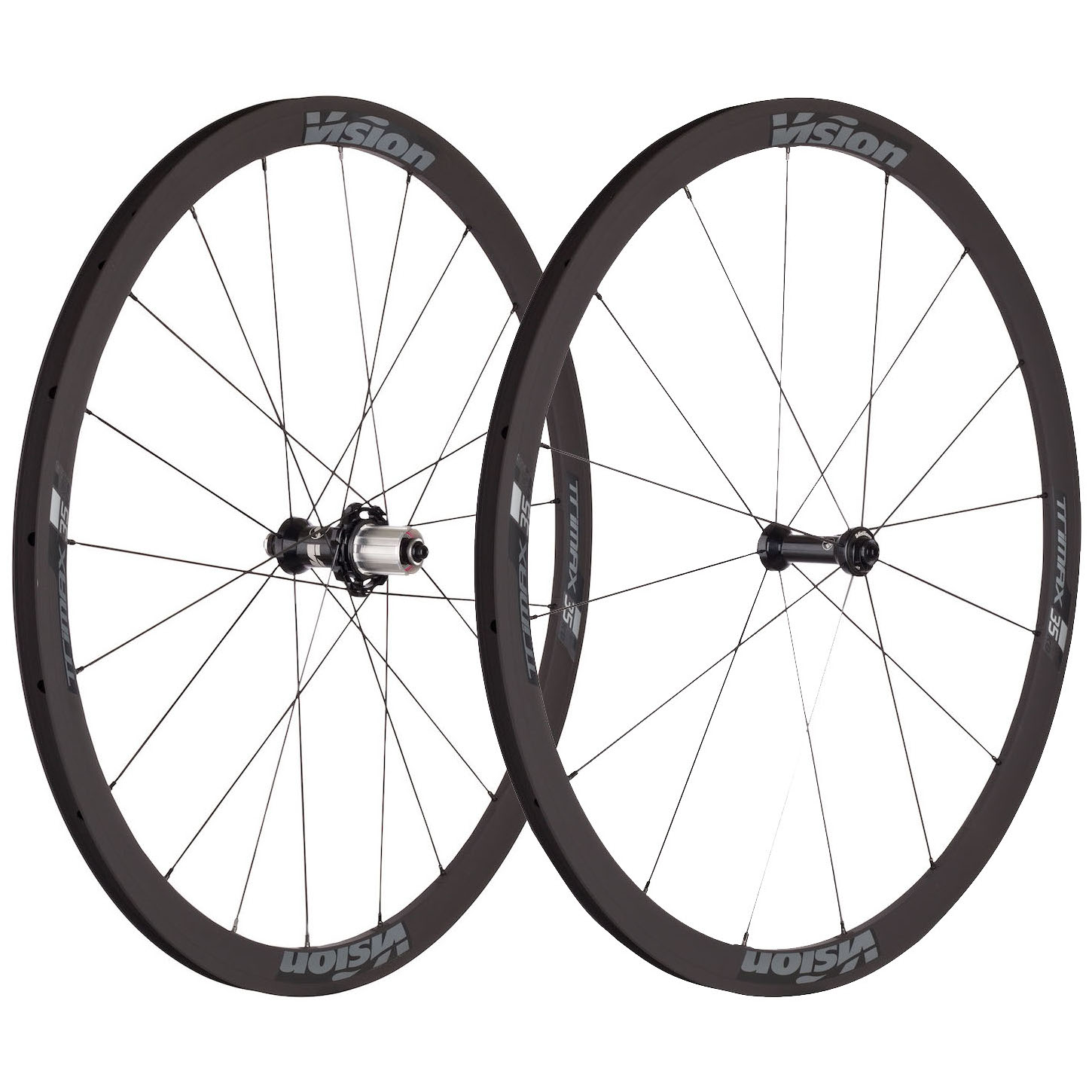 Picture of Vision Trimax 35 KB Wheelset Aluminum | Clincher - QR - Sram XDR