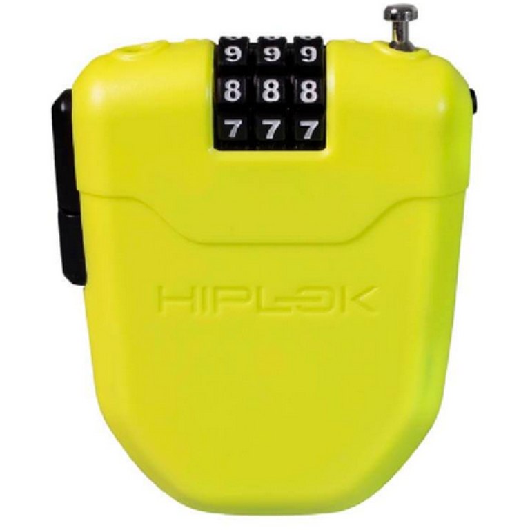 Picture of Hiplok FX Combi Cable Lock with Reflector - lime